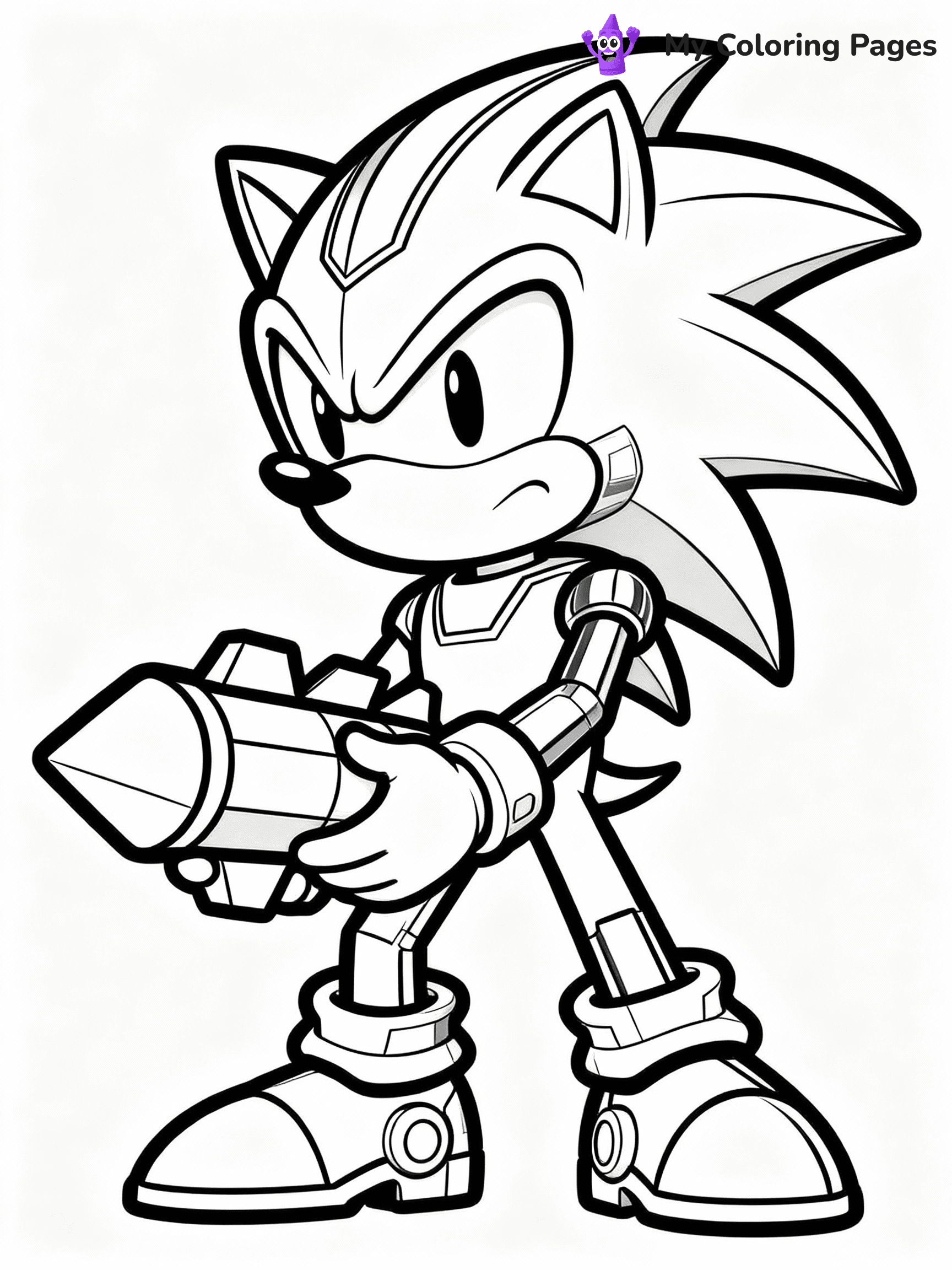 Metal Sonic Coloring Pages - 17