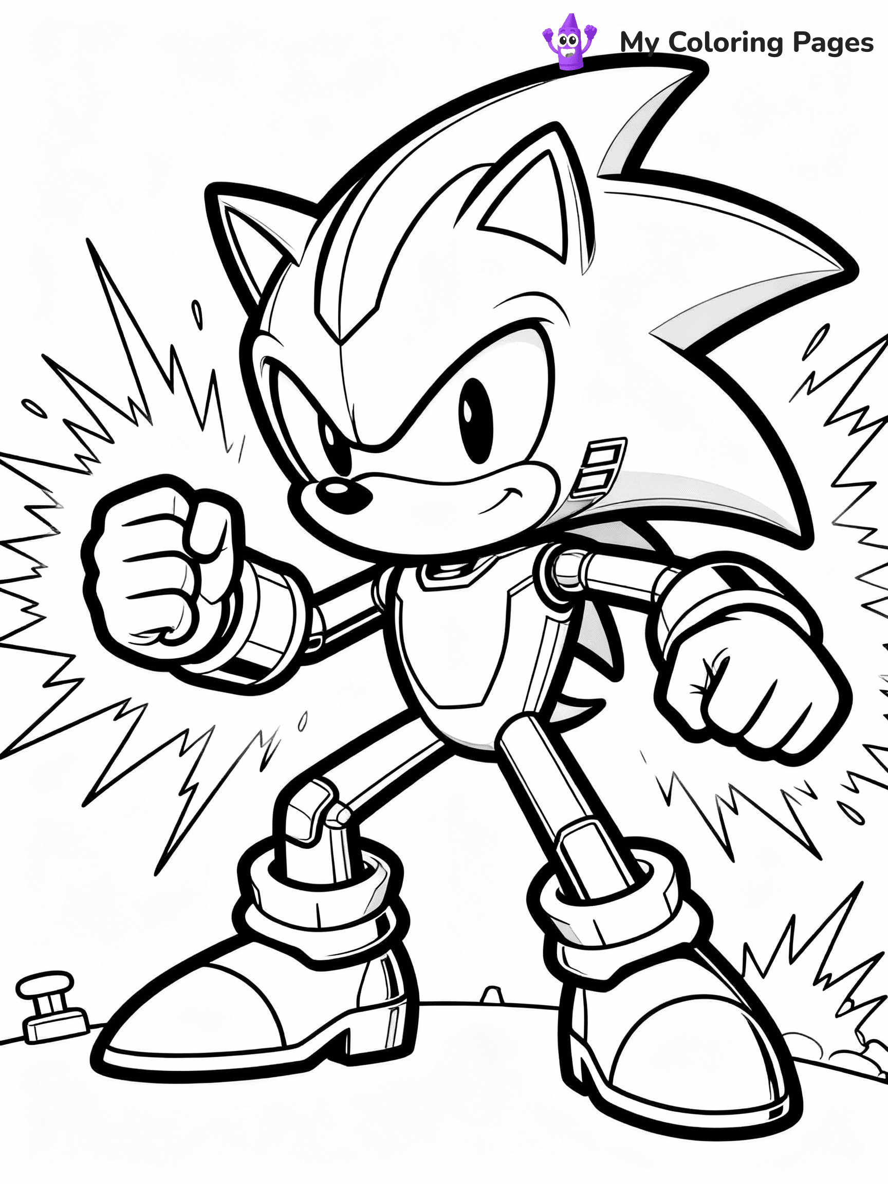 Metal Sonic Coloring Pages - 15