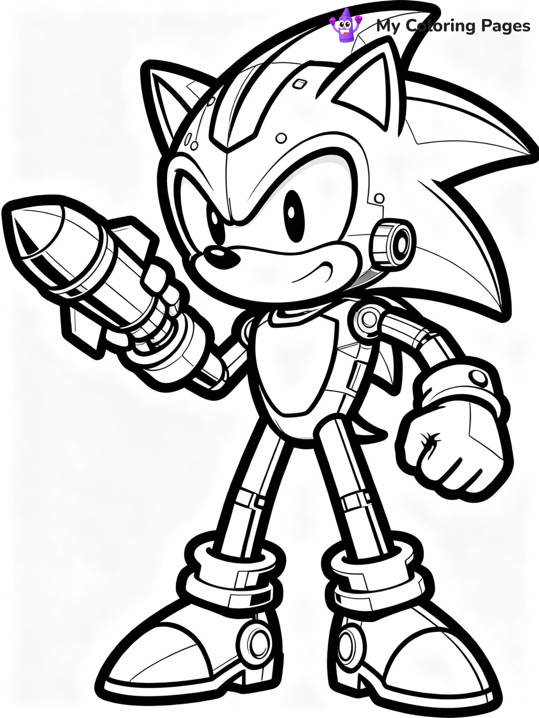 Metal Sonic Coloring Pages - 14