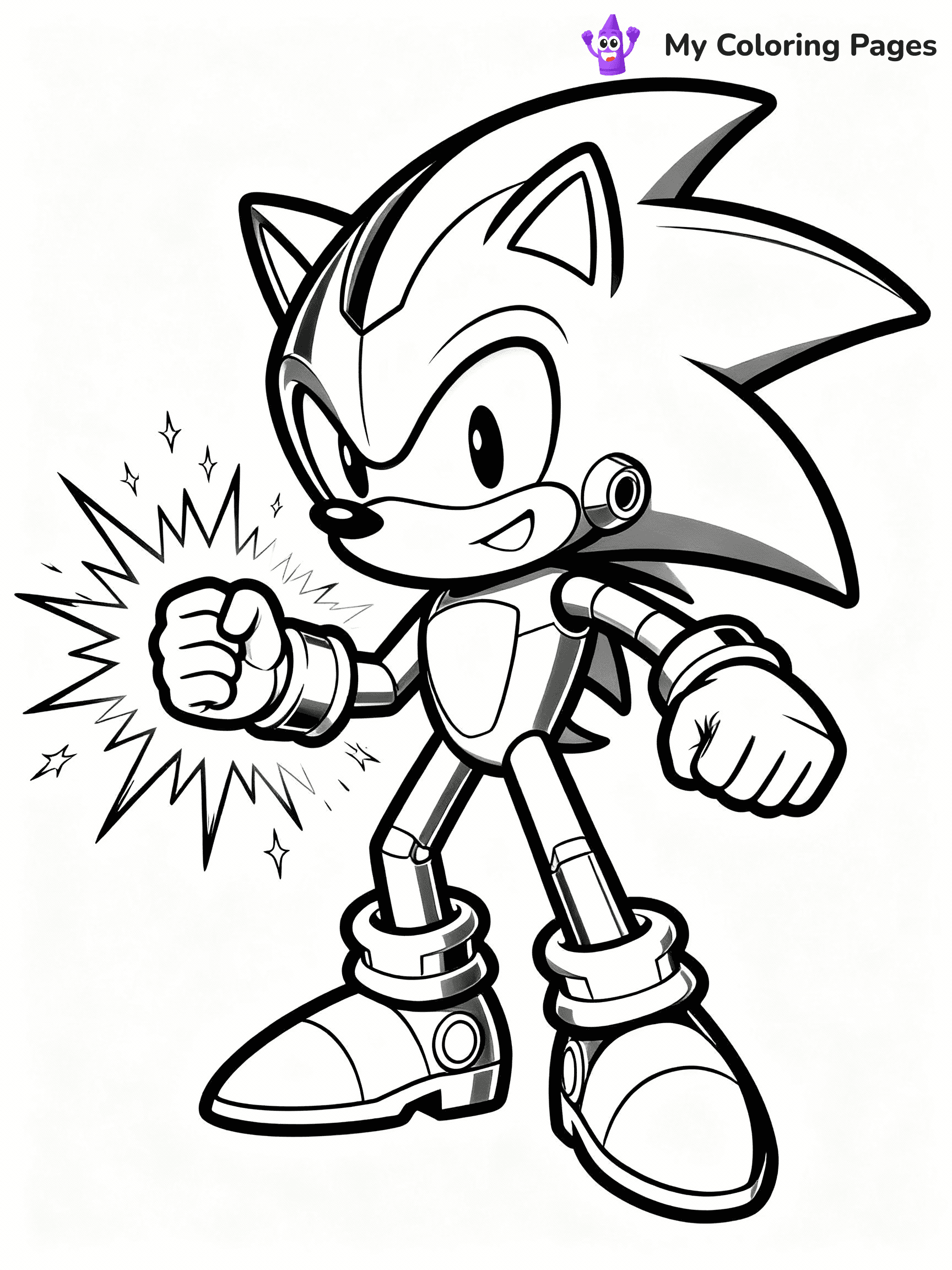 Metal Sonic Coloring Pages - 13