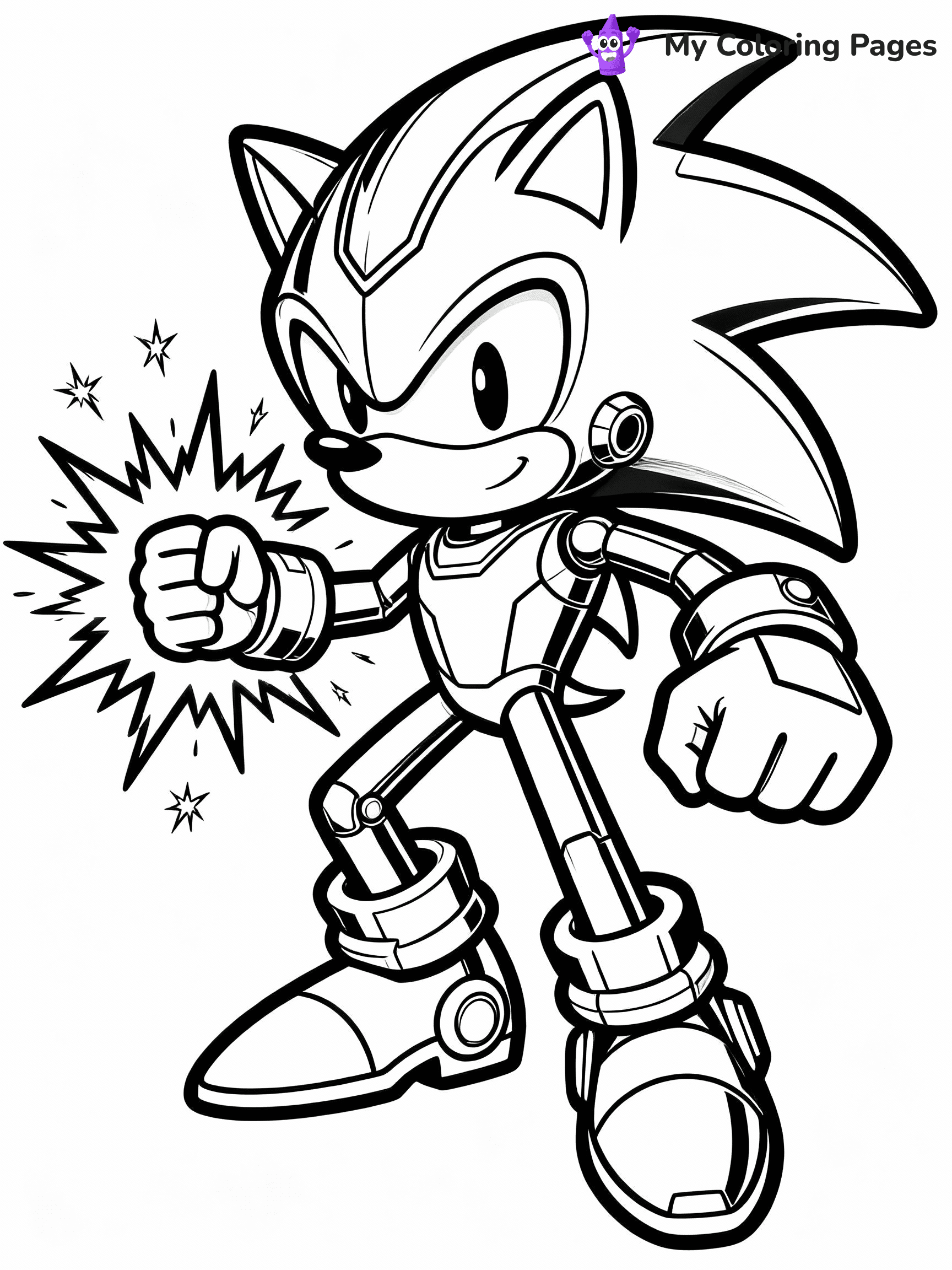 Metal Sonic Coloring Pages - 9