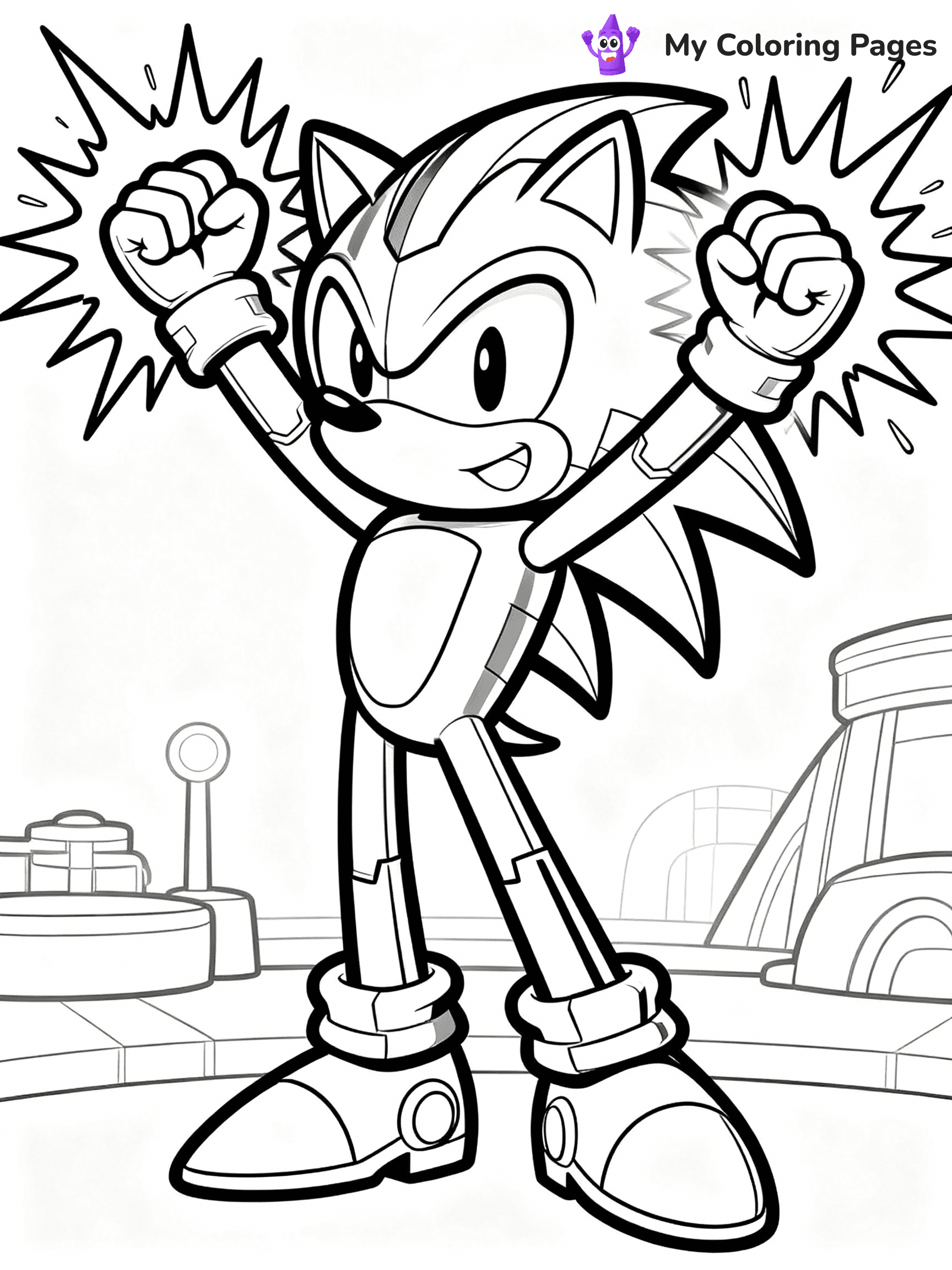 Metal Sonic Coloring Pages - 8