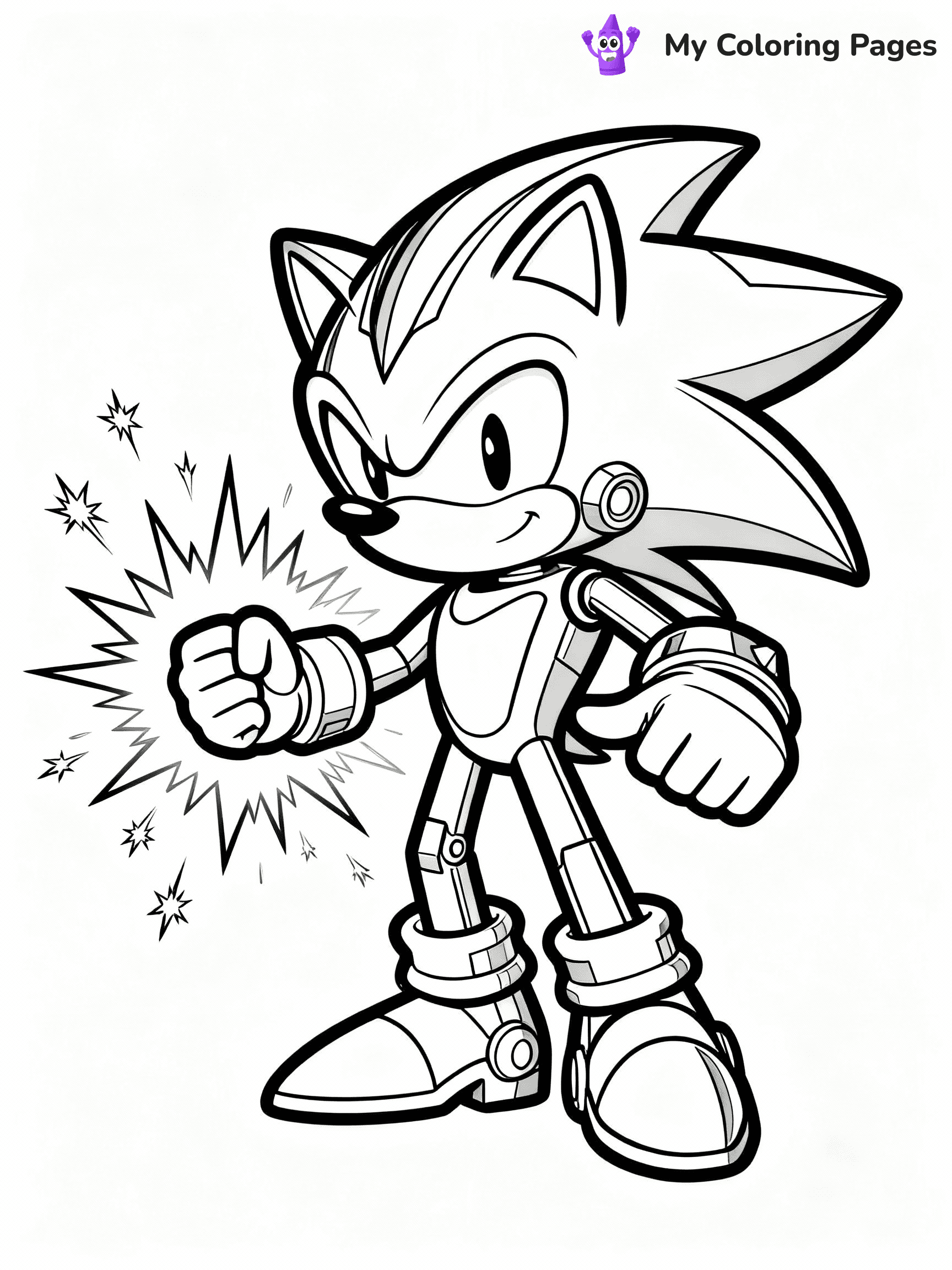 Metal Sonic Coloring Pages - 7