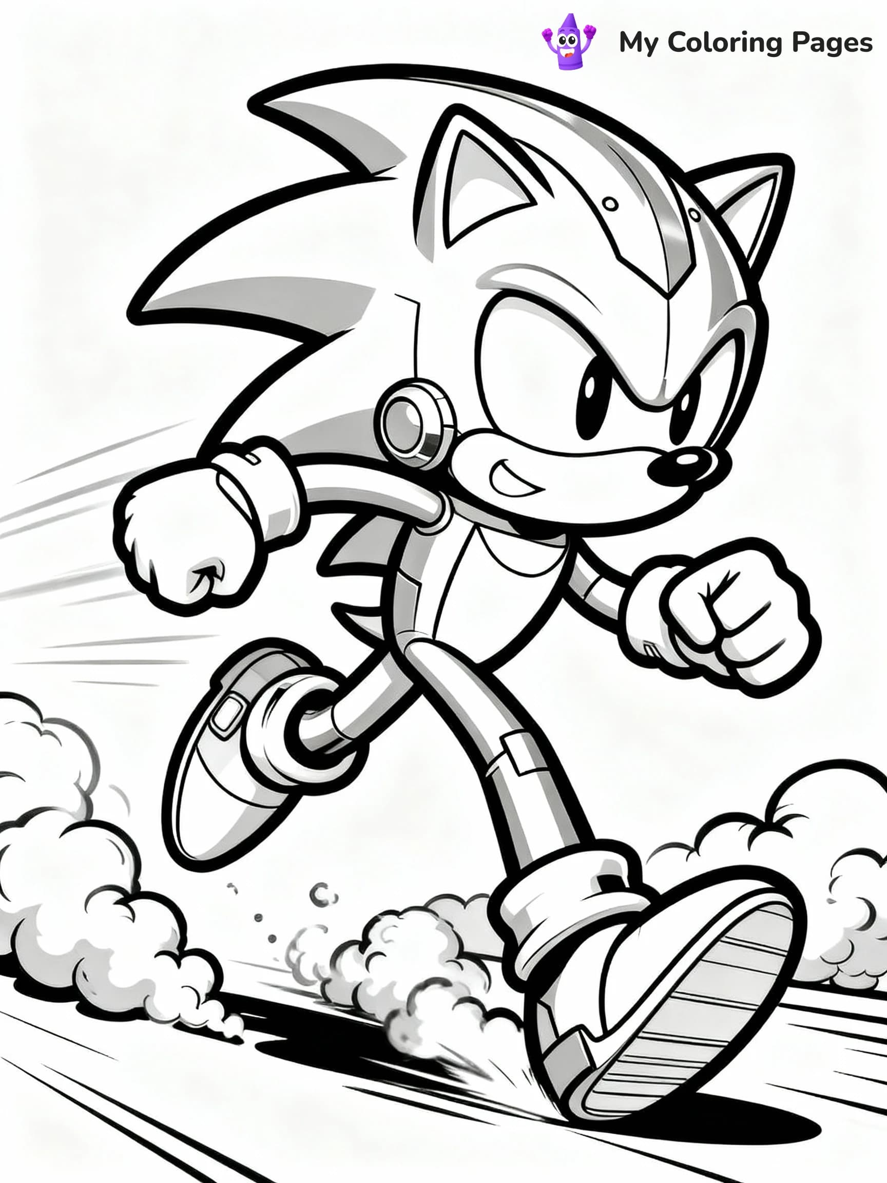 Metal Sonic Coloring Pages - 3
