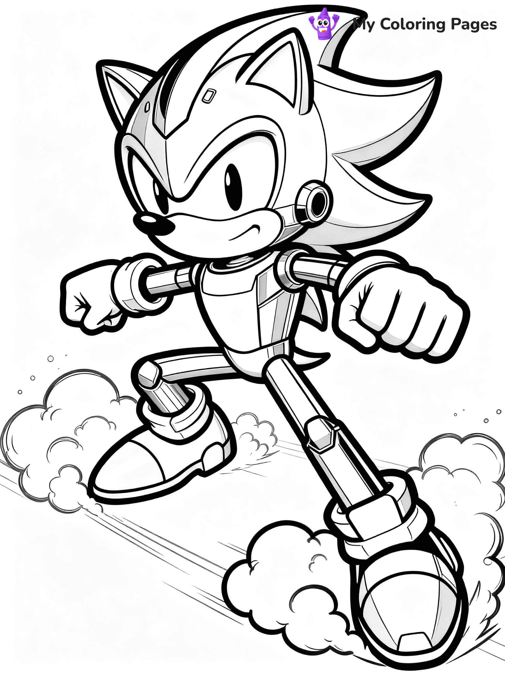 Metal Sonic Coloring Pages - 2