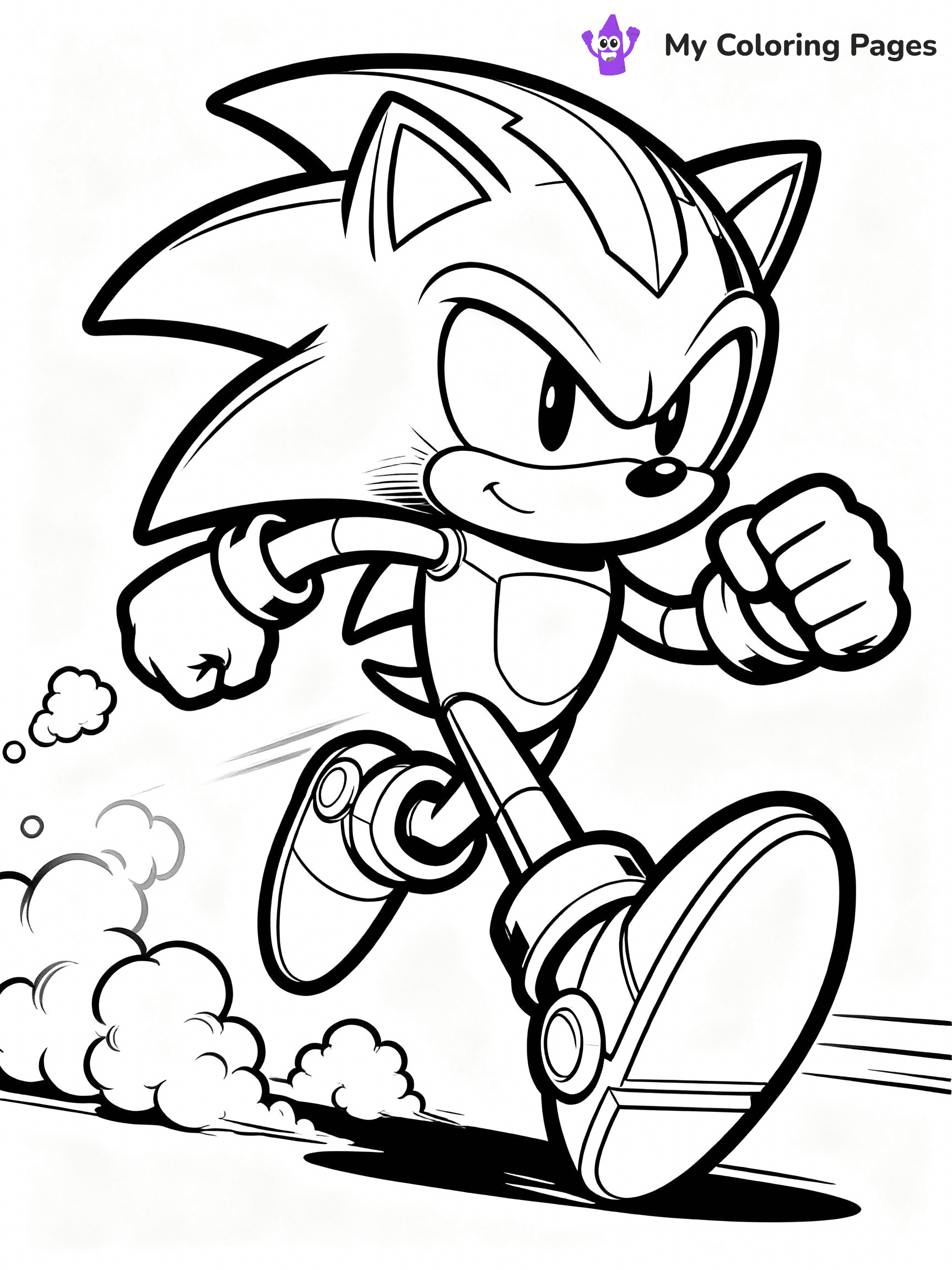 Metal Sonic Coloring Pages - 1