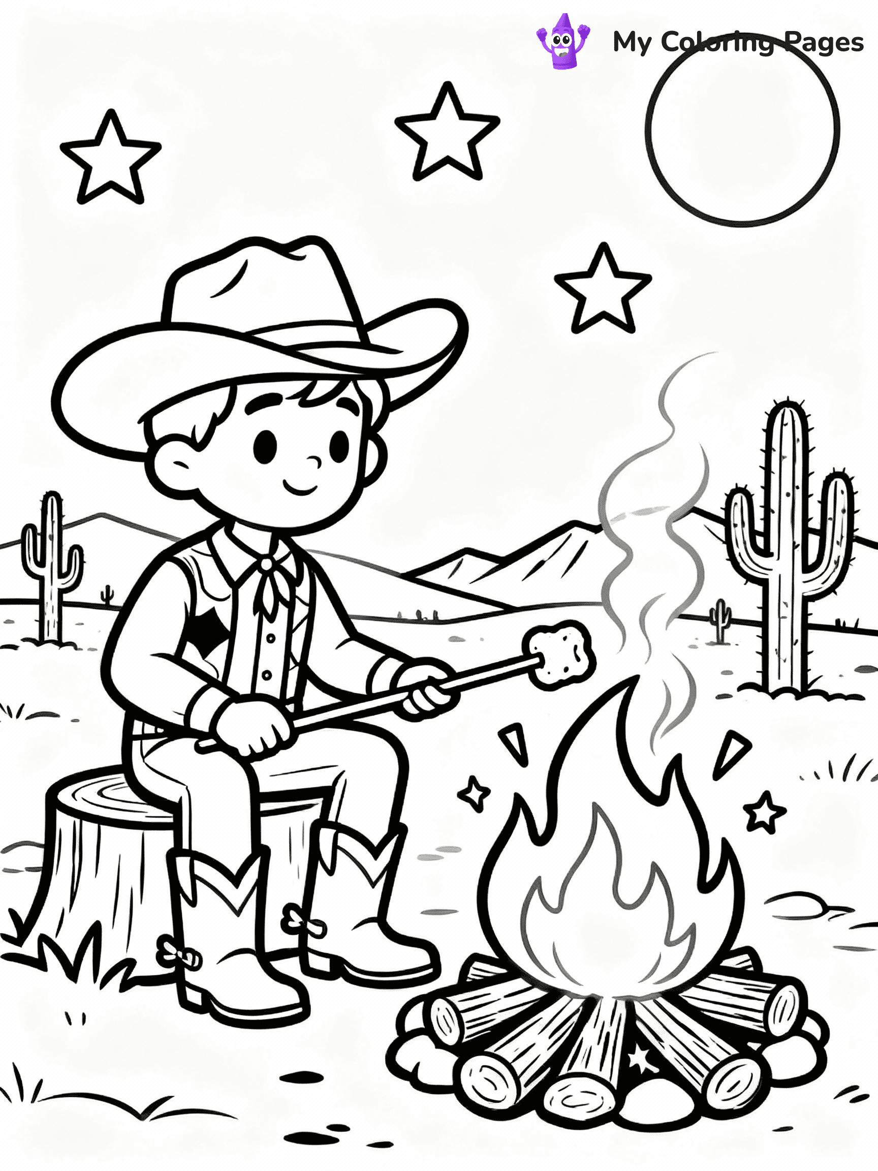 Cowboy Coloring Pages - 25