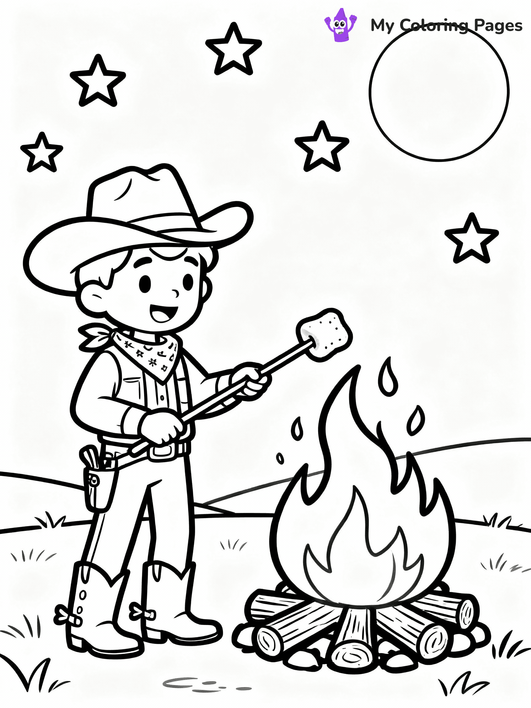 Cowboy Coloring Pages - 24