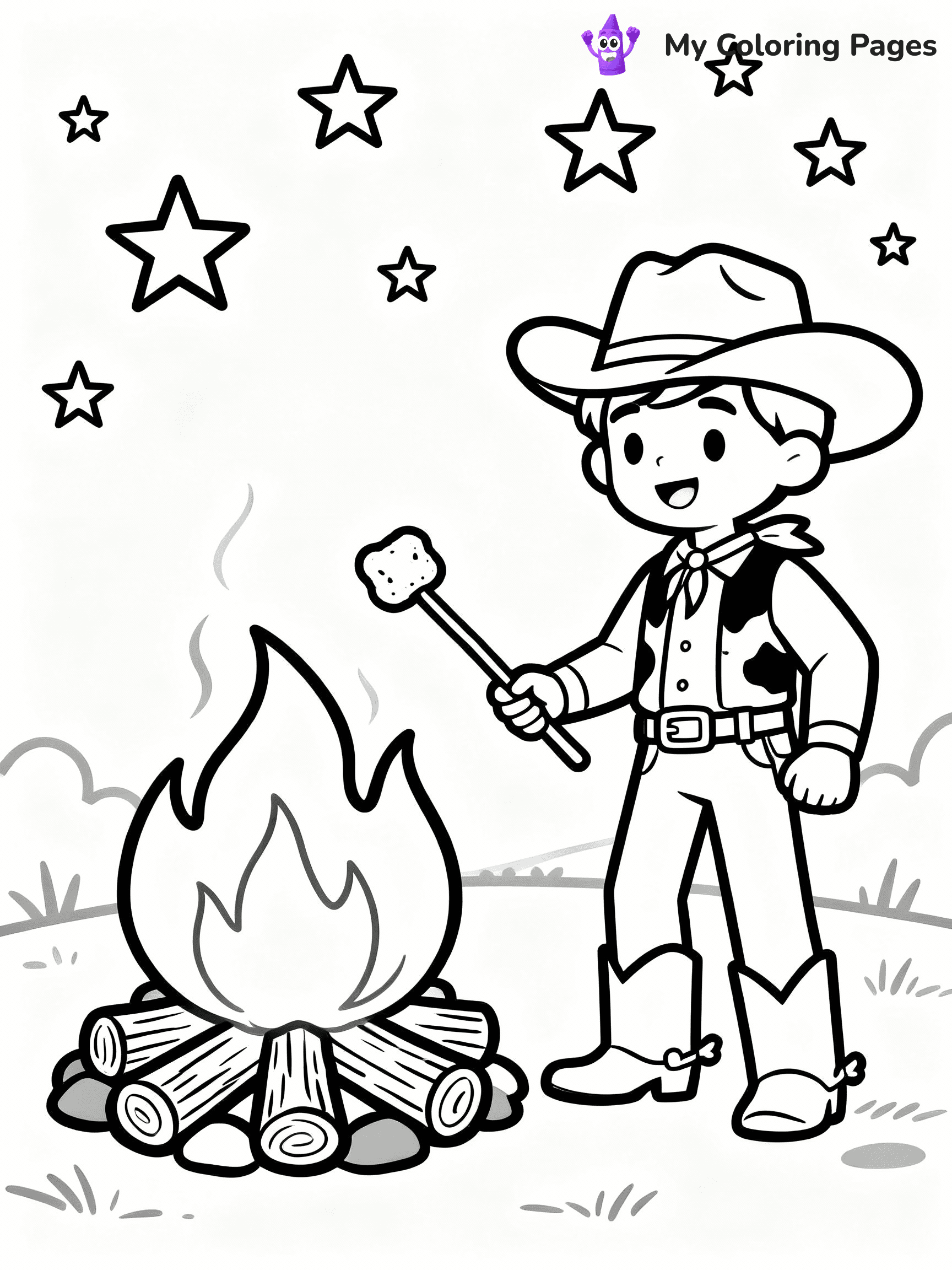 Cowboy Coloring Pages - 23