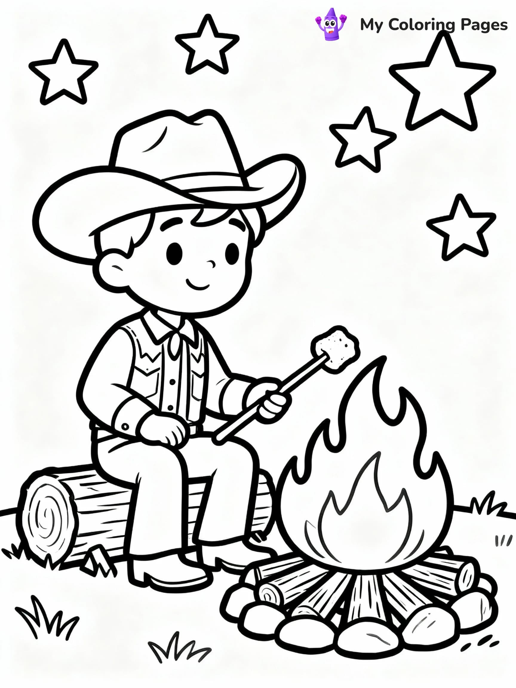 Cowboy Coloring Pages - 22