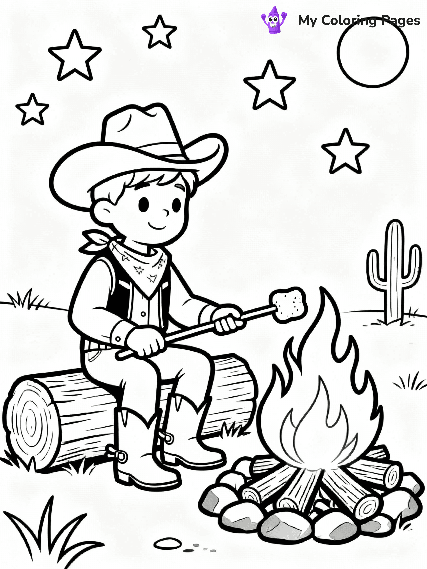 Cowboy Coloring Pages - 21