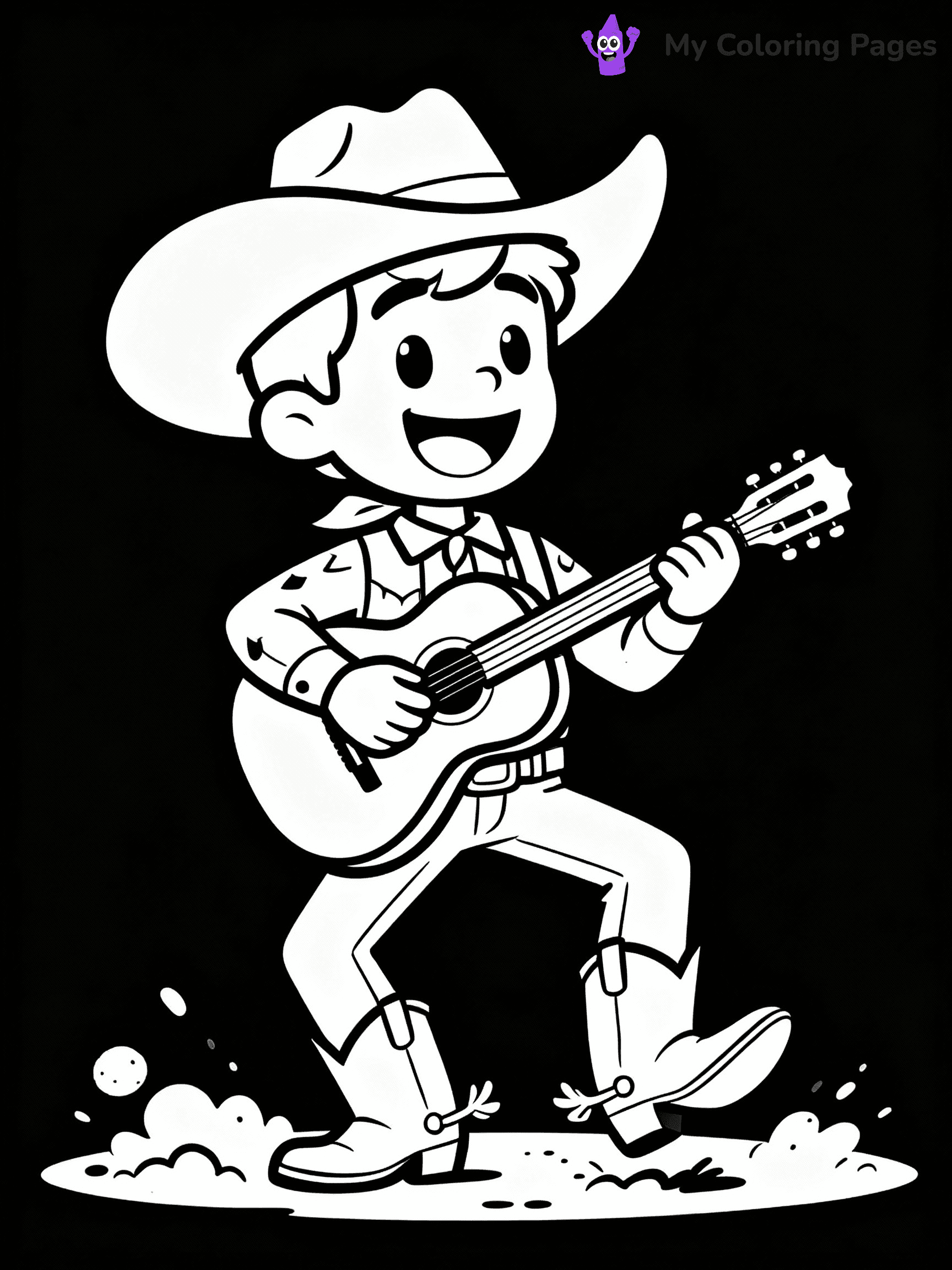 Cowboy Coloring Pages - 7
