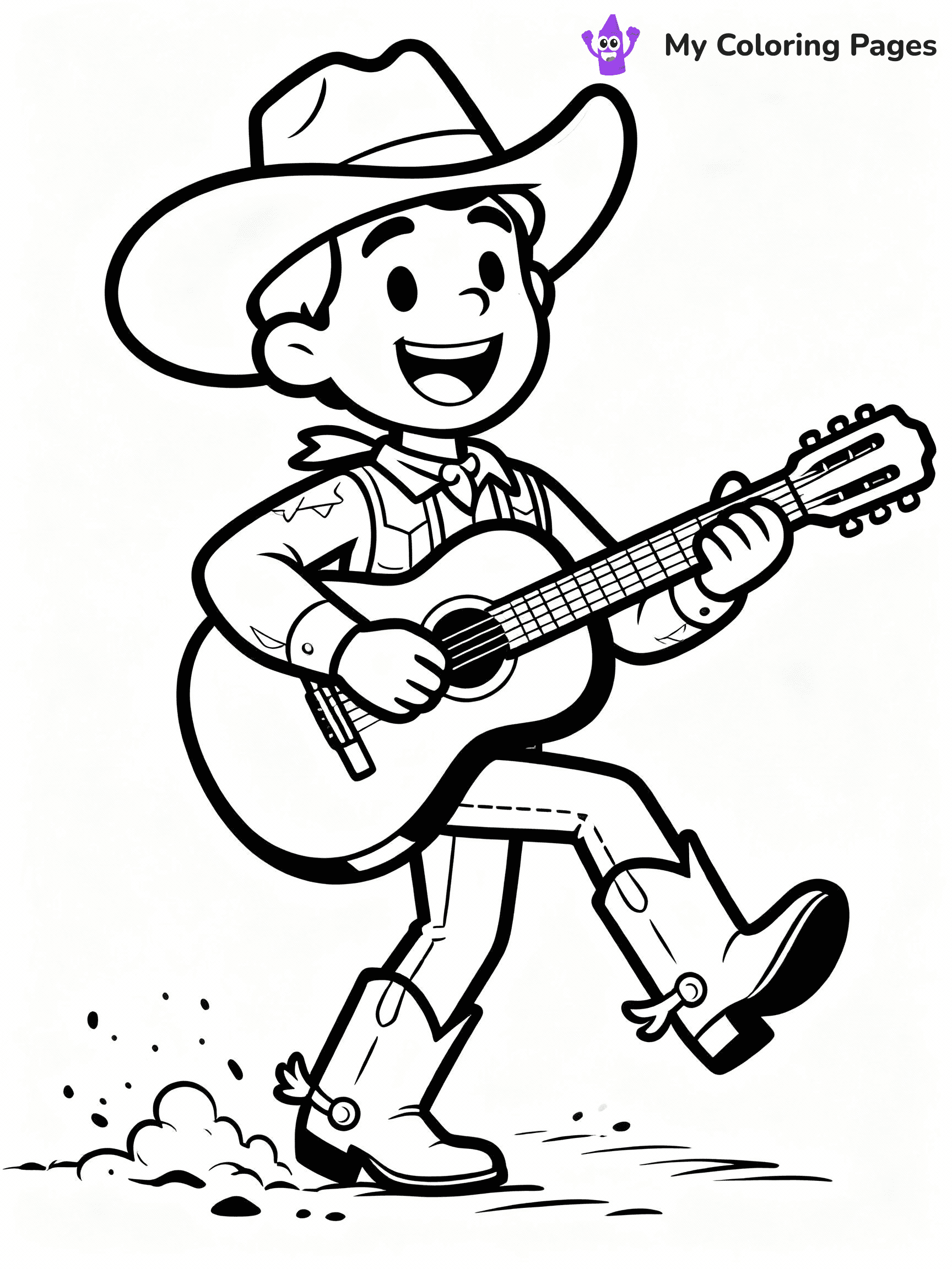Cowboy Coloring Pages - 6
