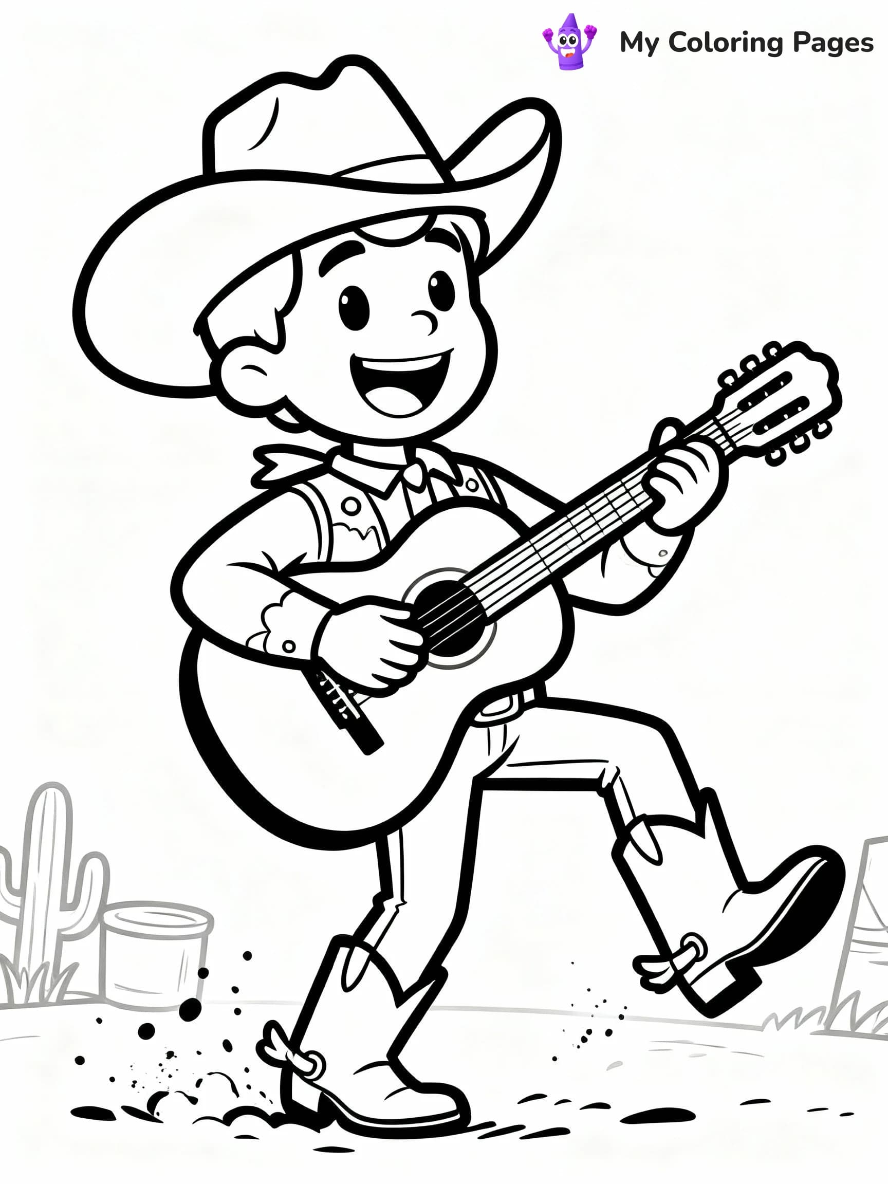 Cowboy Coloring Pages - 5