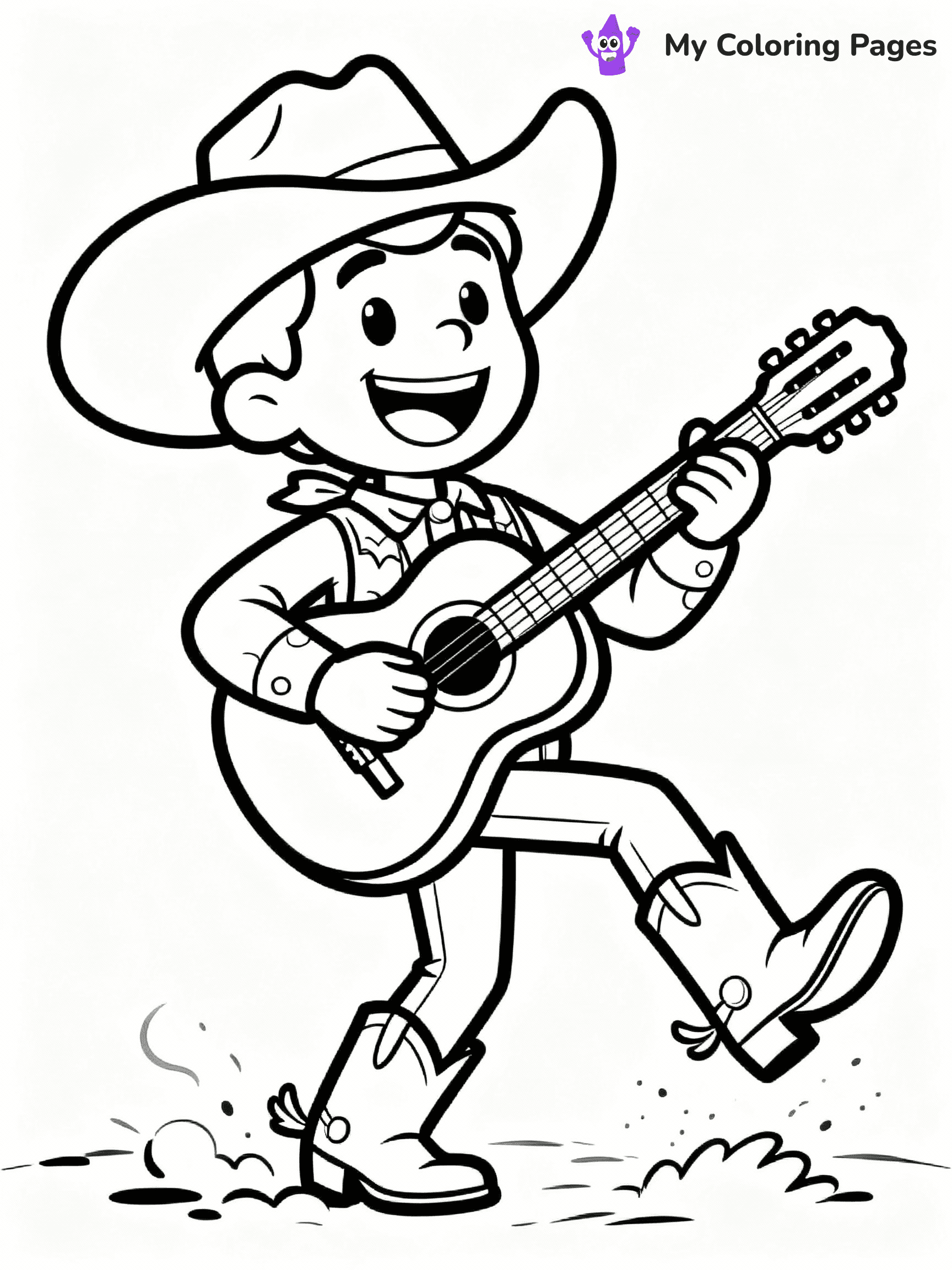Cowboy Coloring Pages - 4