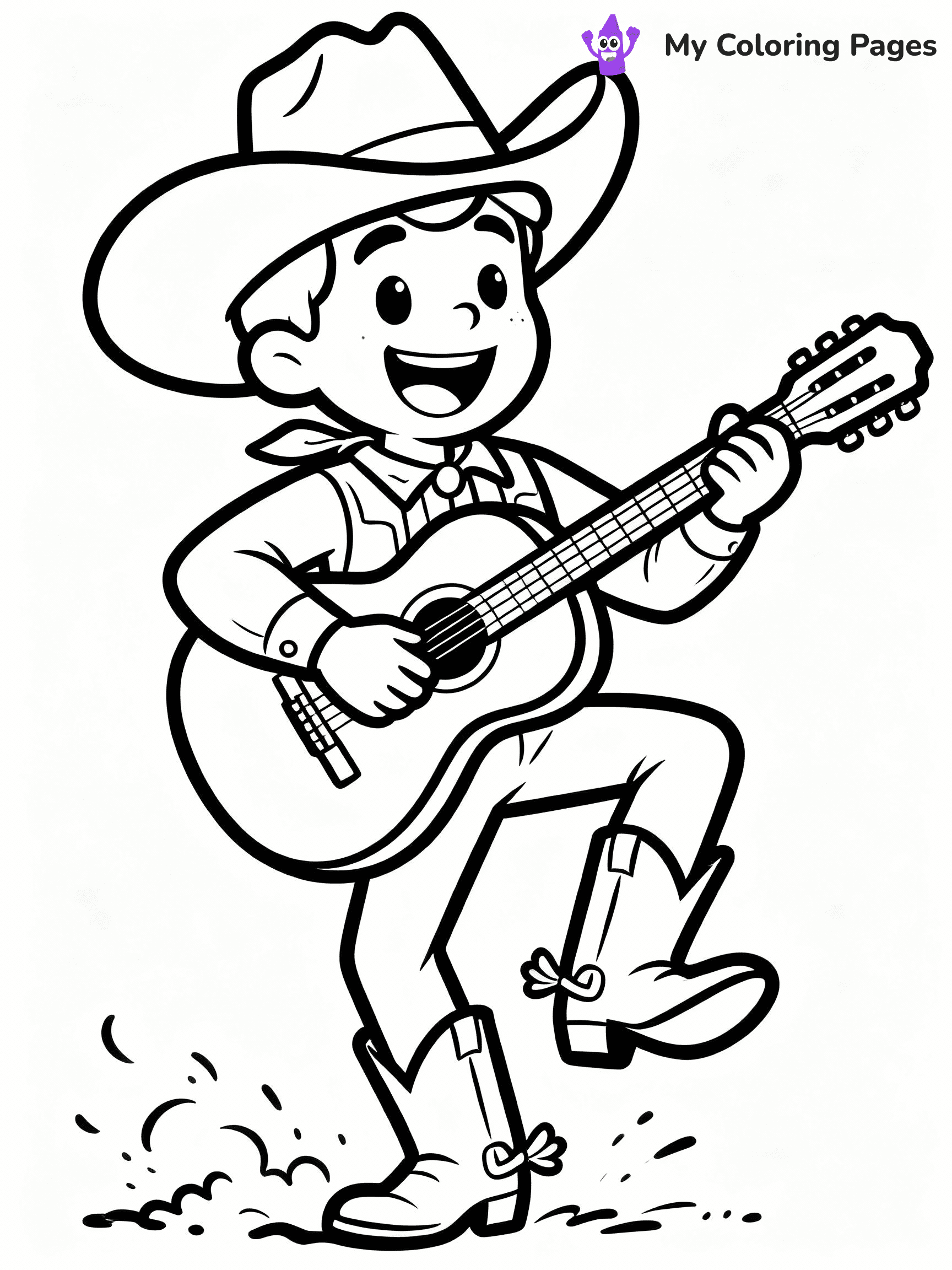 Cowboy Coloring Pages - 3