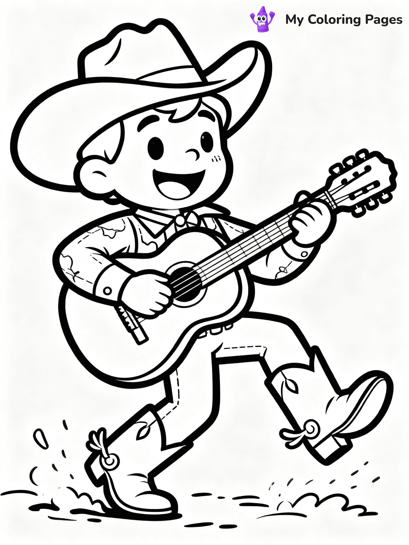 Cowboy Coloring Pages - 2