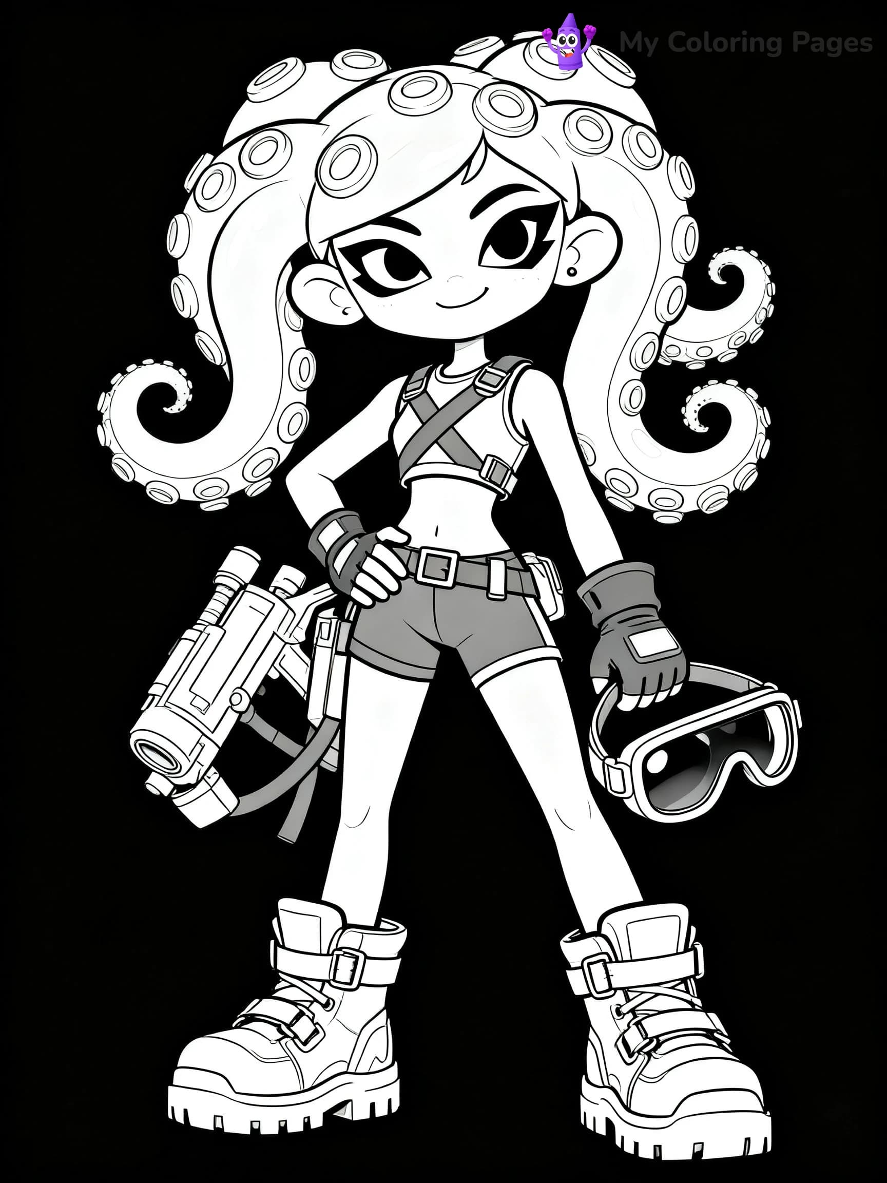 Splatoon 3 Coloring Pages - 23