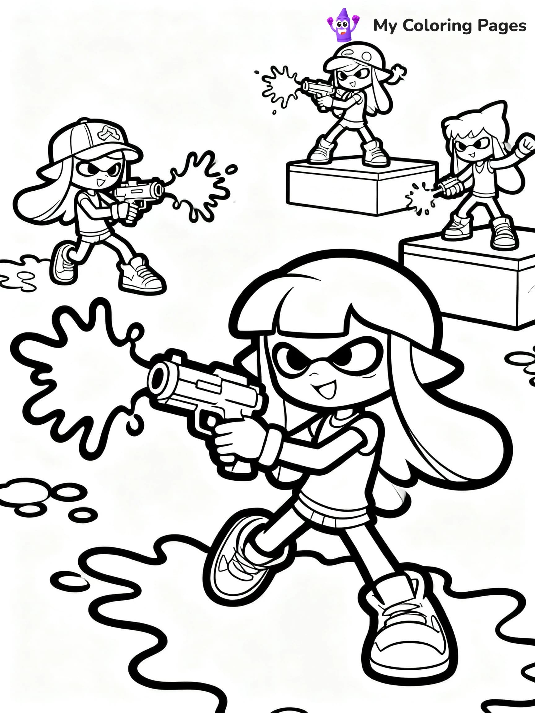 Splatoon 3 Coloring Pages - 19