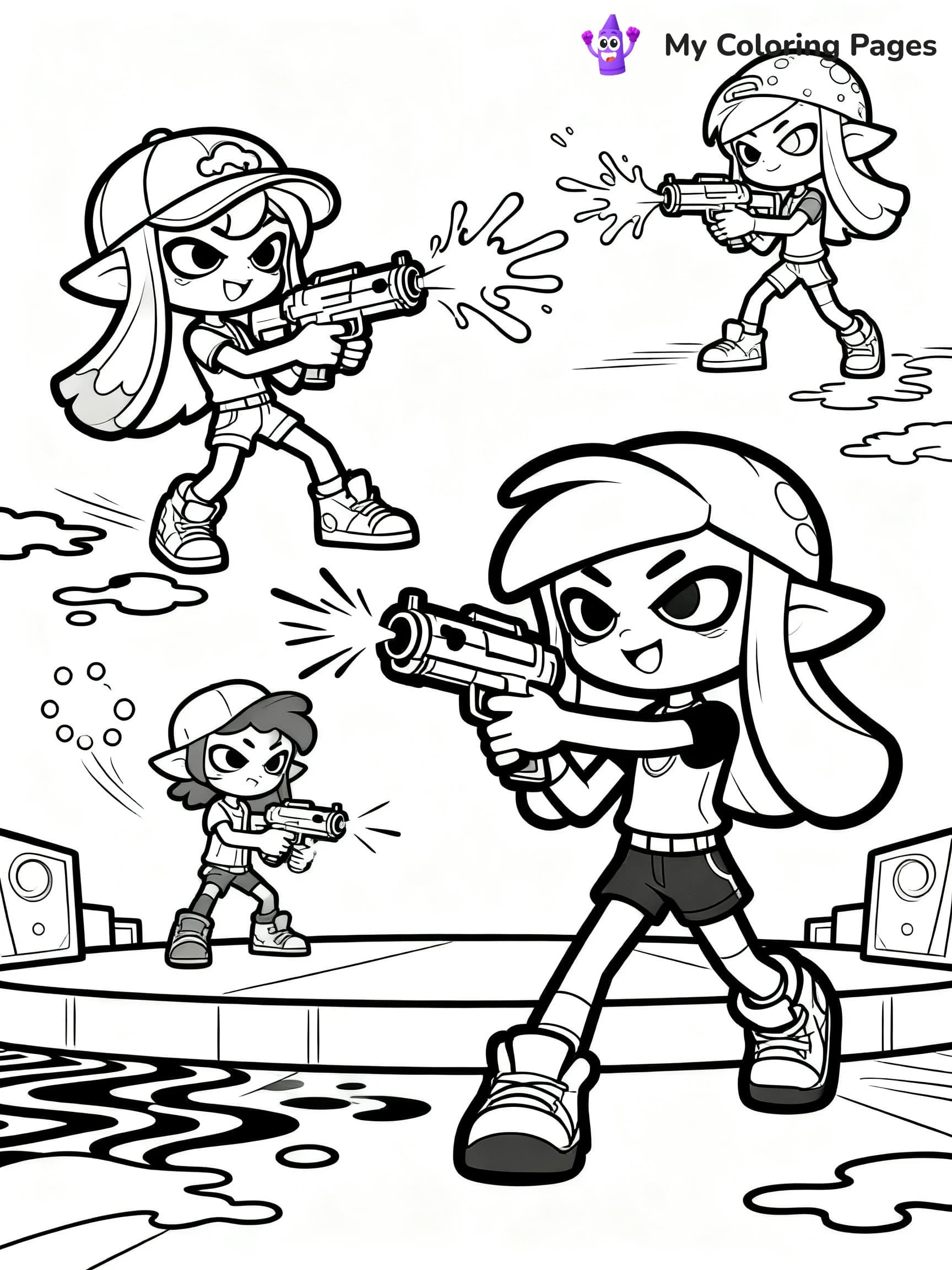 Splatoon 3 Coloring Pages - 18