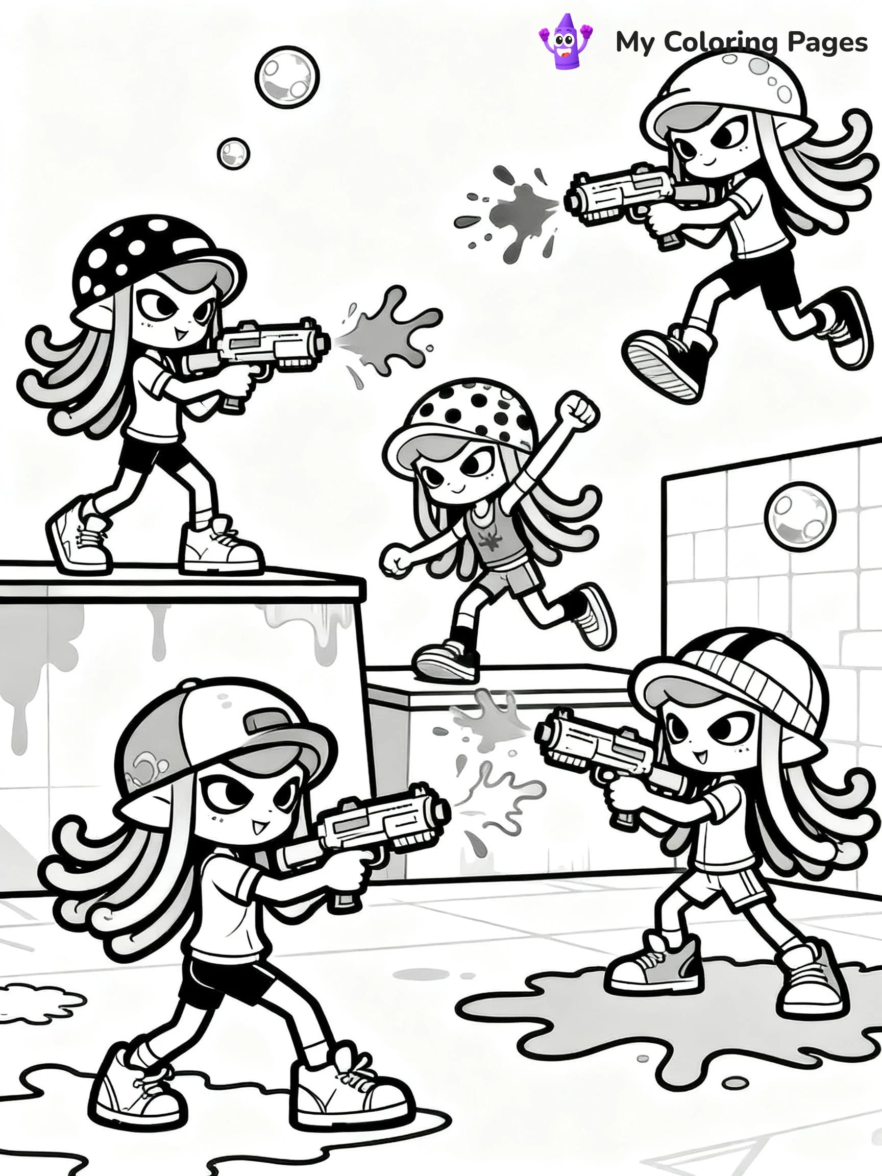 Splatoon 3 Coloring Pages - 17
