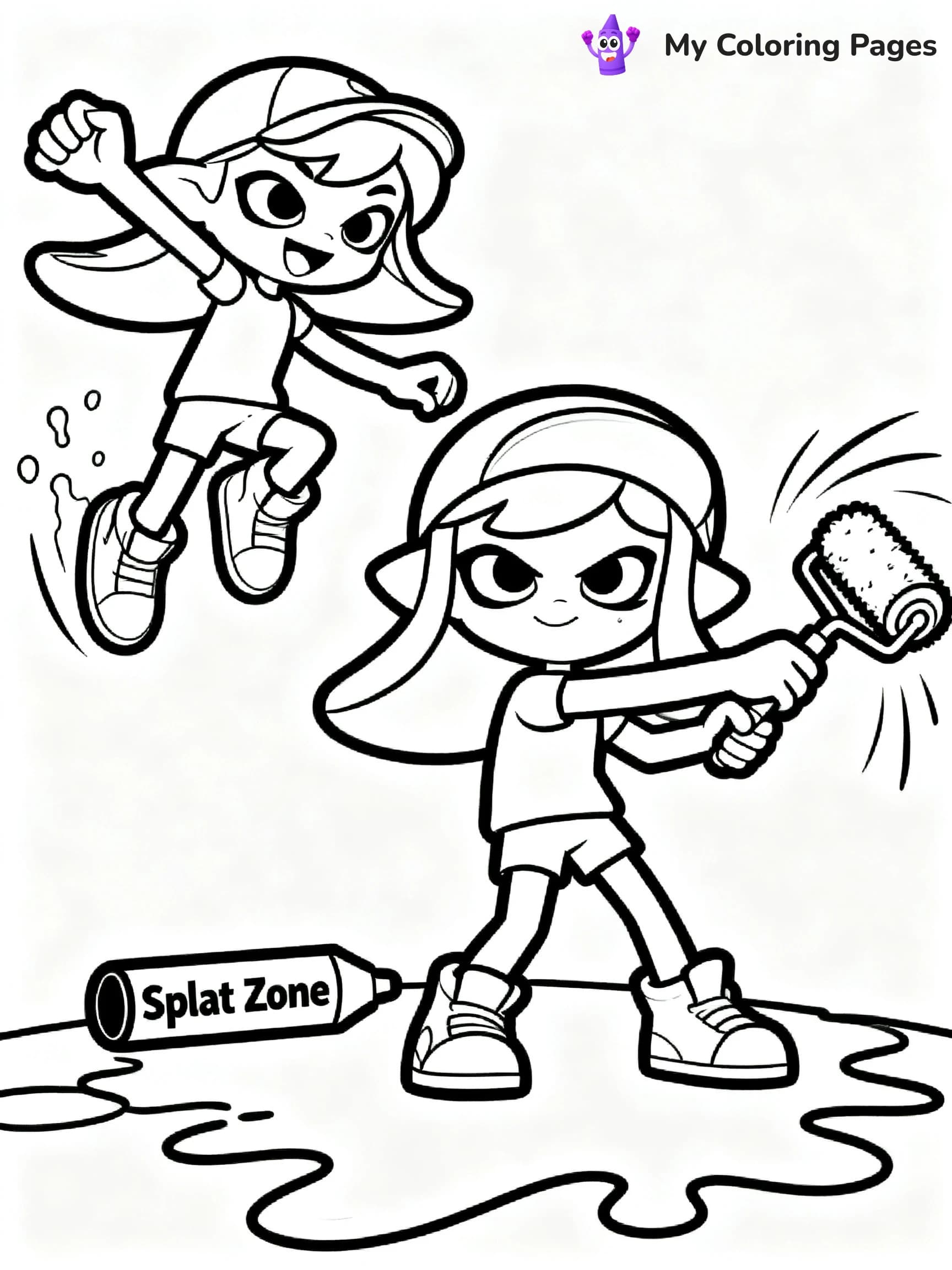 Splatoon 3 Coloring Pages - 16