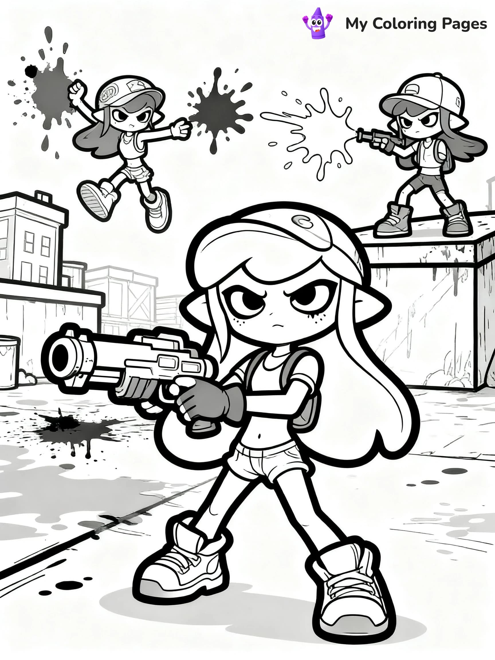Splatoon 3 Coloring Pages - 15