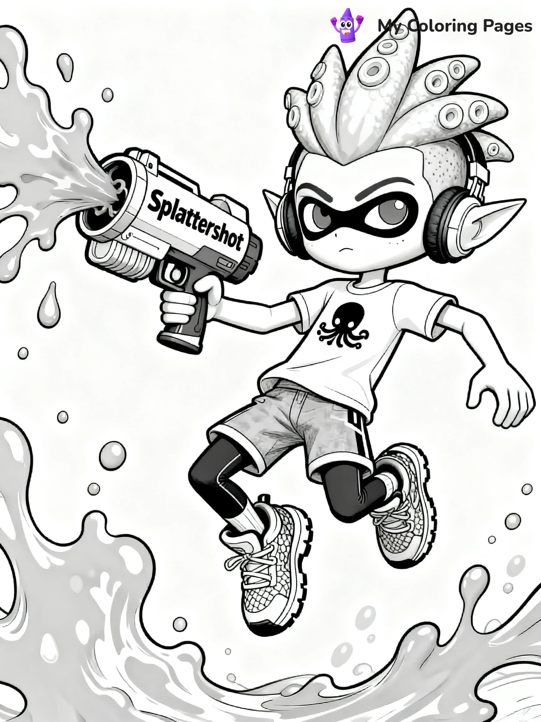 Splatoon 3 Coloring Pages - 13