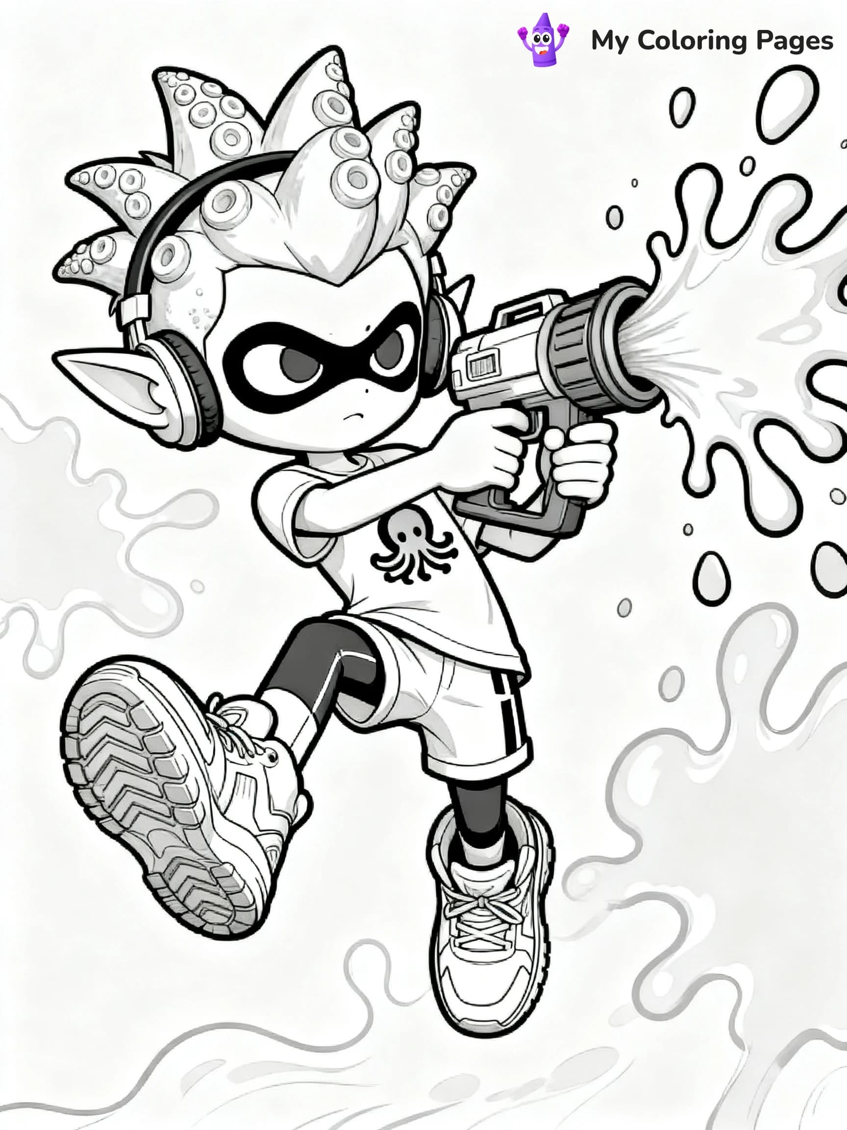 Splatoon 3 Coloring Pages - 12