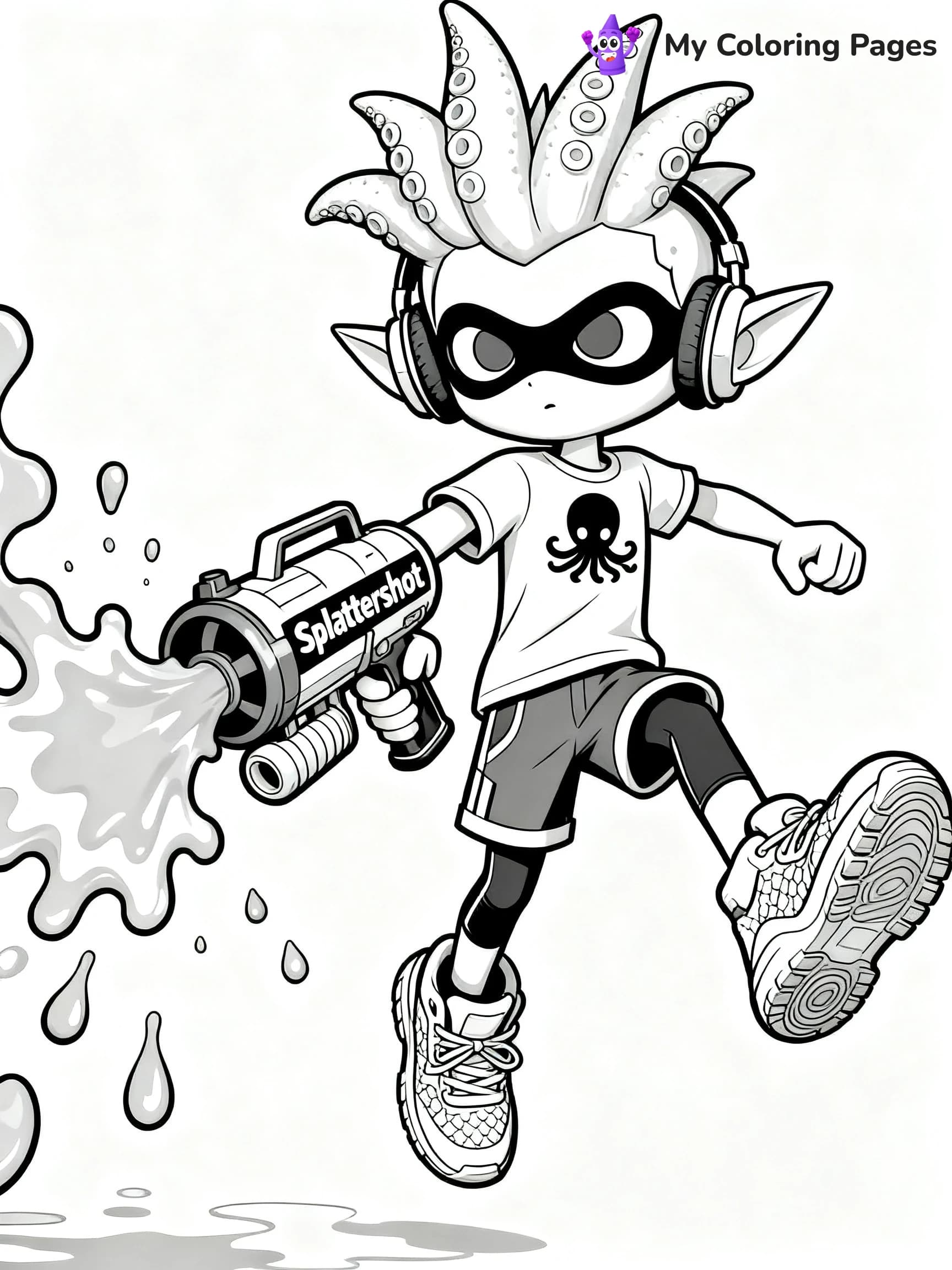 Splatoon 3 Coloring Pages - 11