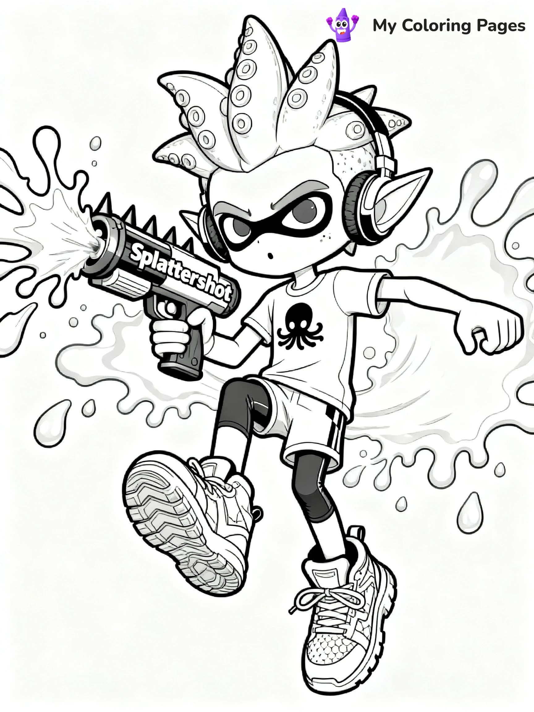 Splatoon 3 Coloring Pages - 10