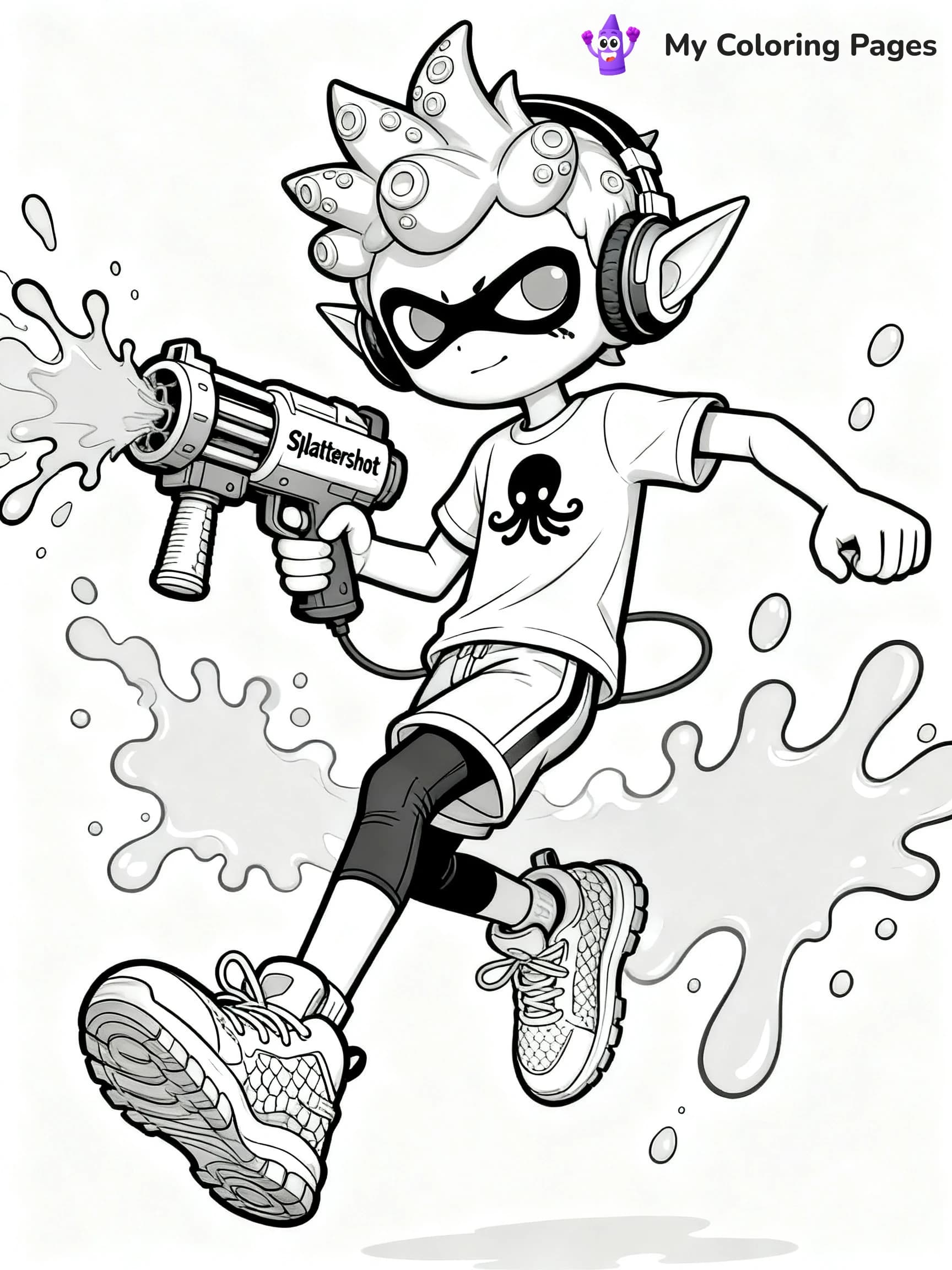 Splatoon 3 Coloring Pages - 9