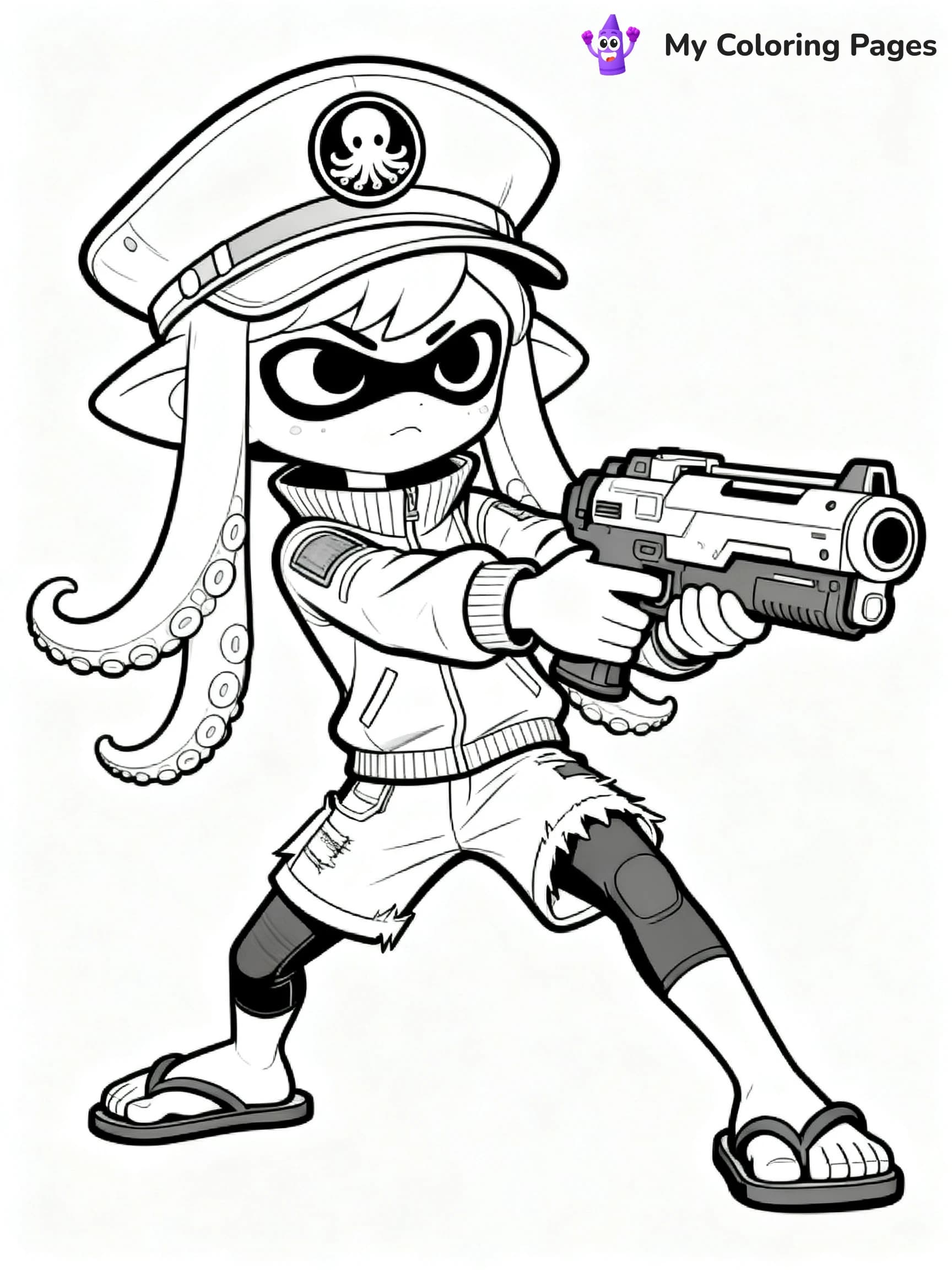 Splatoon 3 Coloring Pages - 7