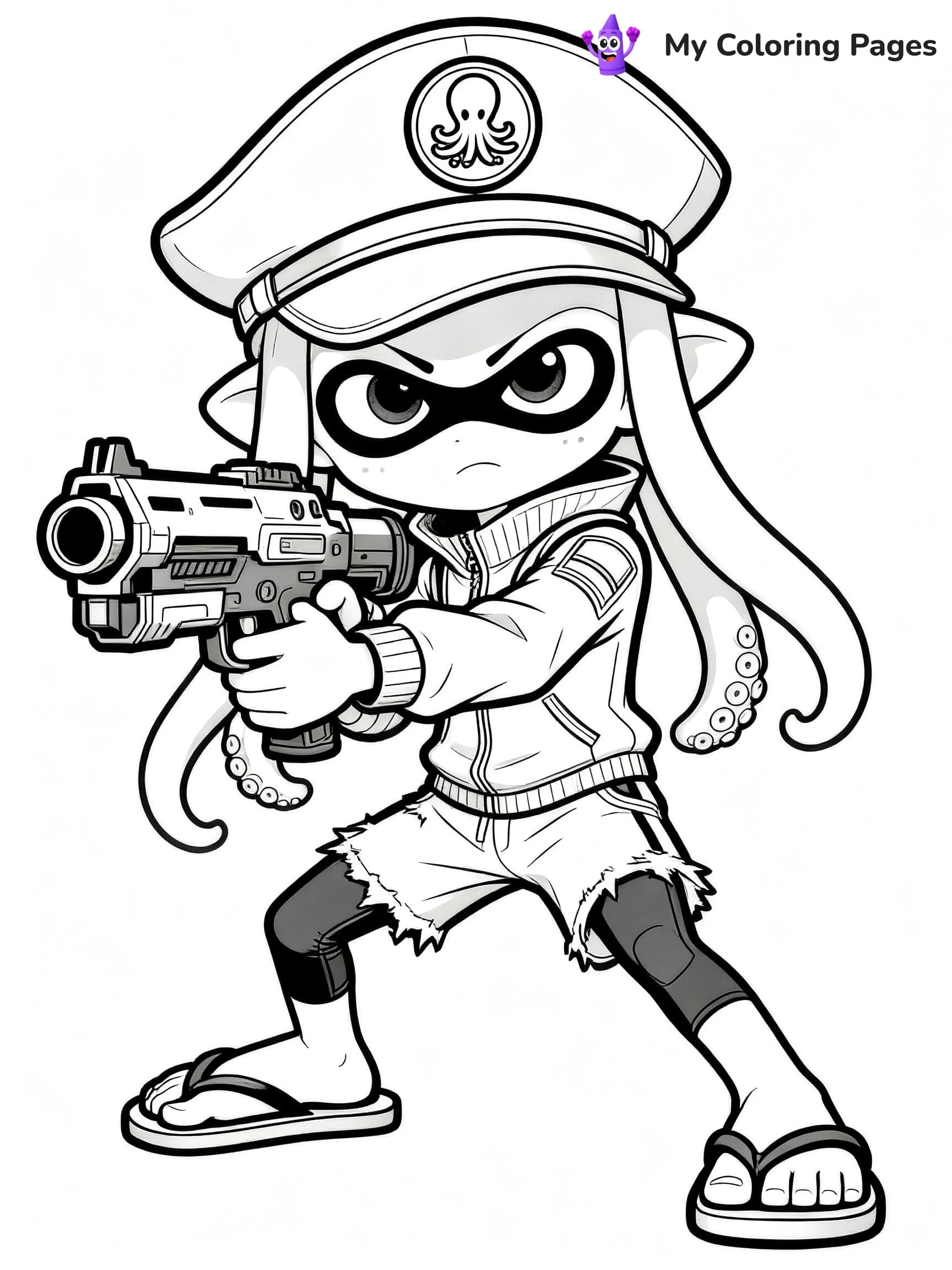 Splatoon 3 Coloring Pages - 4