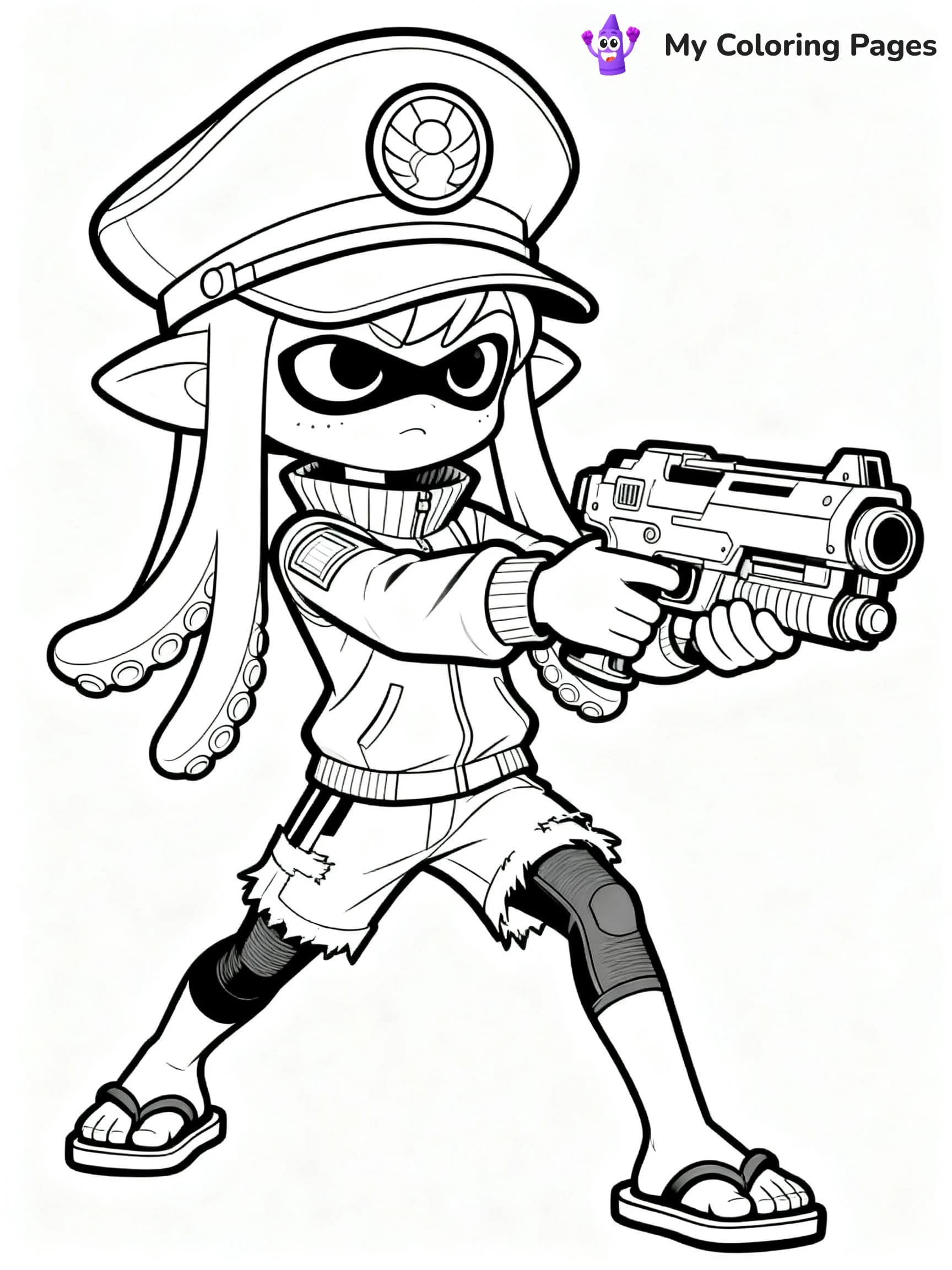Splatoon 3 Coloring Pages - 3