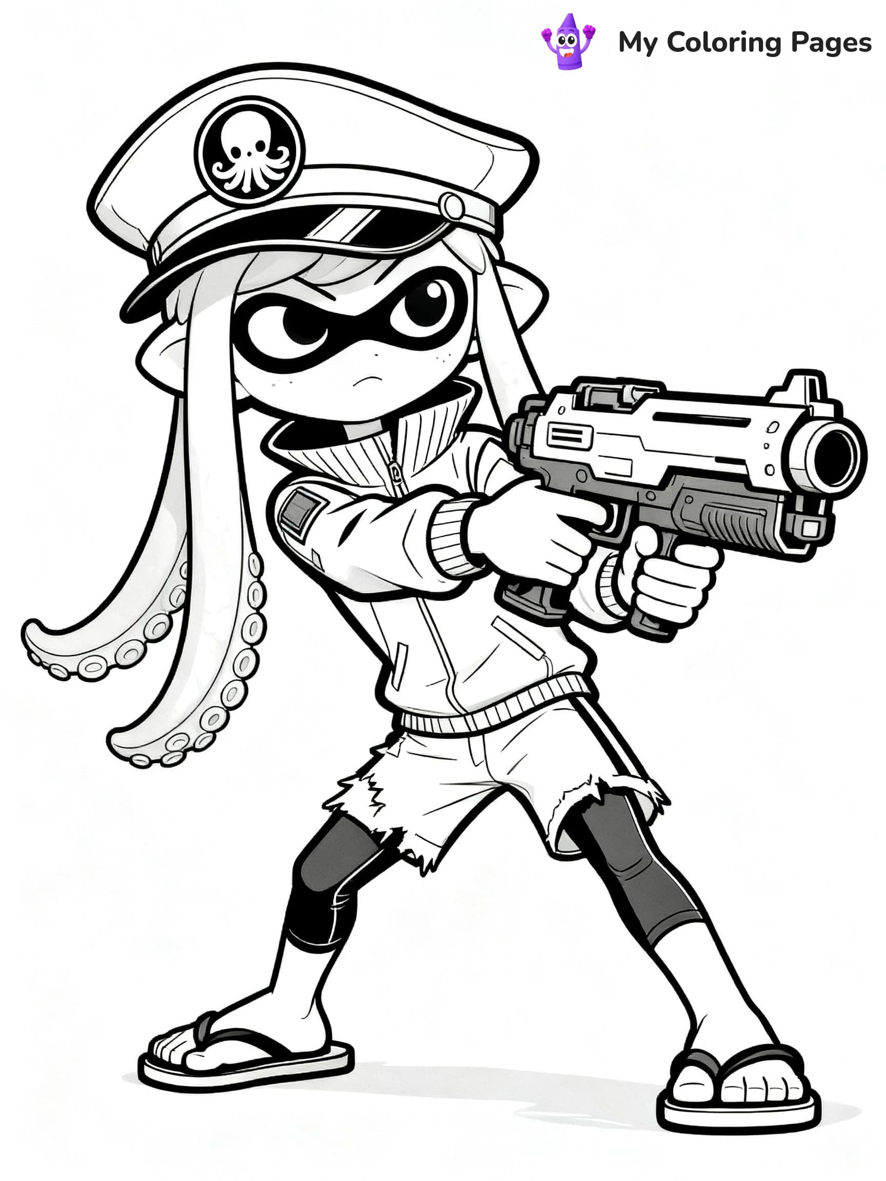 Splatoon 3 Coloring Pages - 2