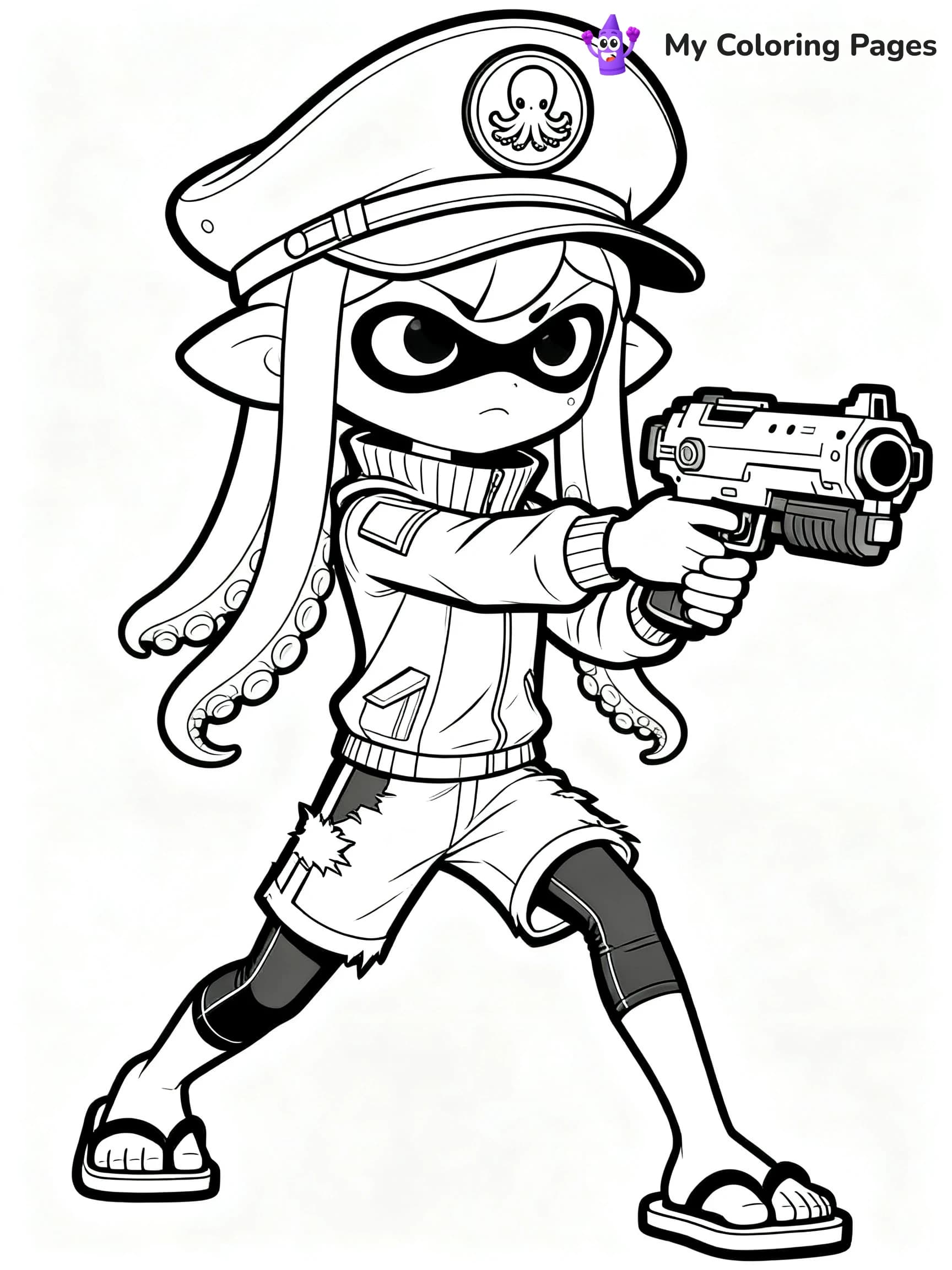 Splatoon 3 Coloring Pages - 1