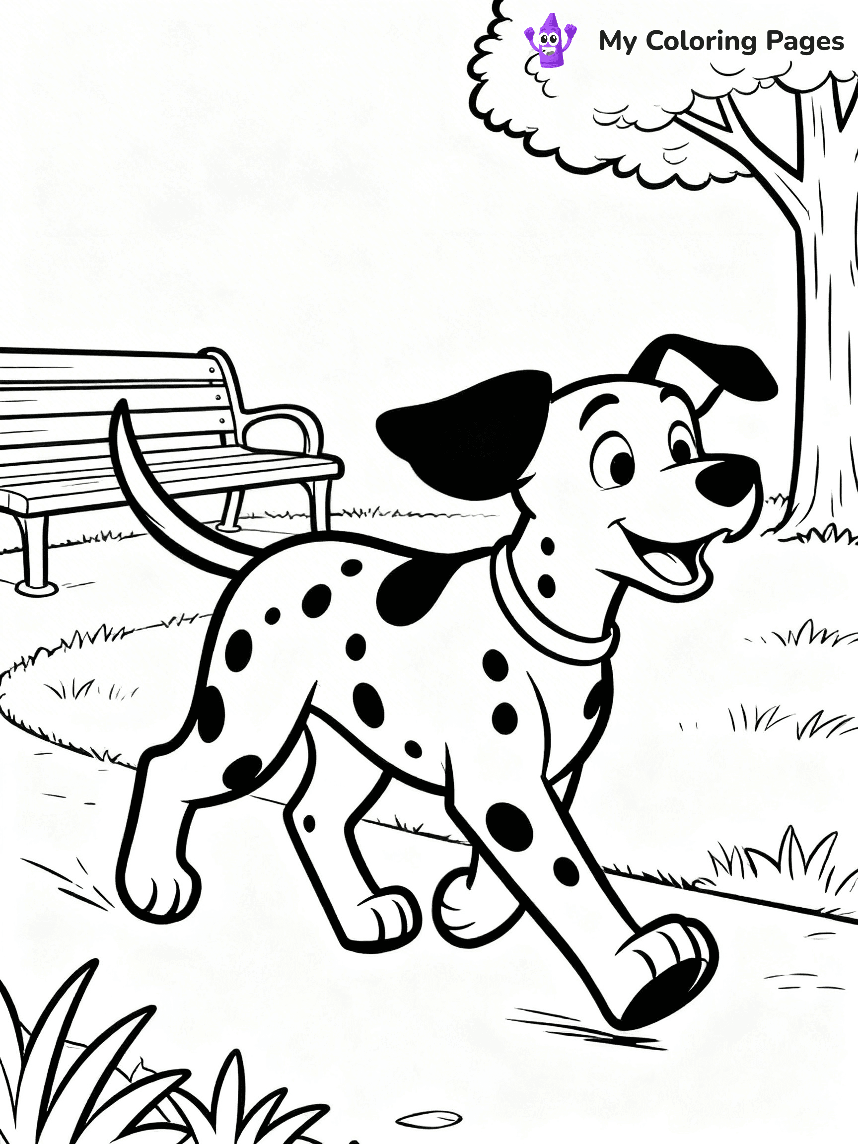 Dalmatian Coloring Pages - 43
