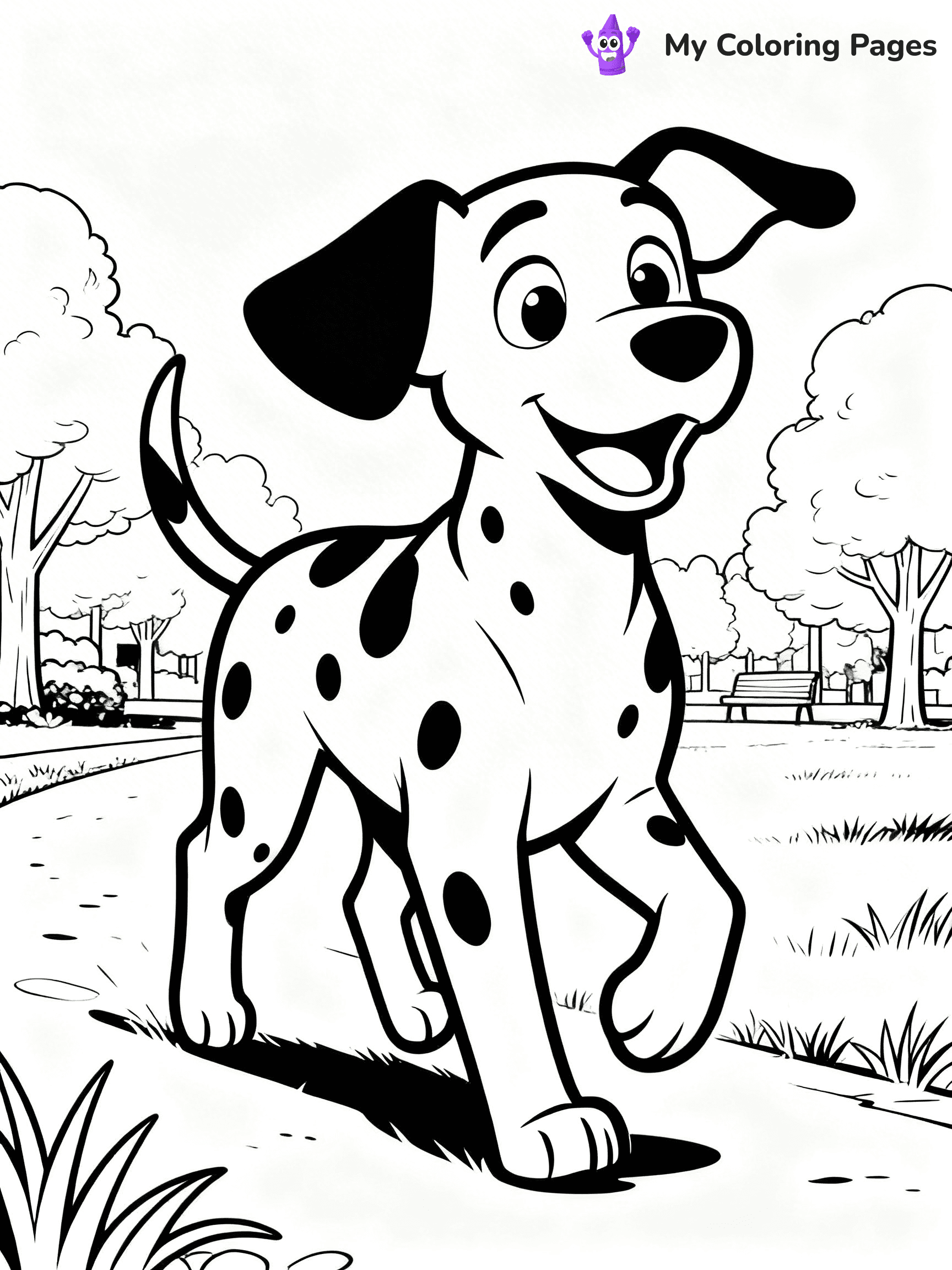Dalmatian Coloring Pages - 41