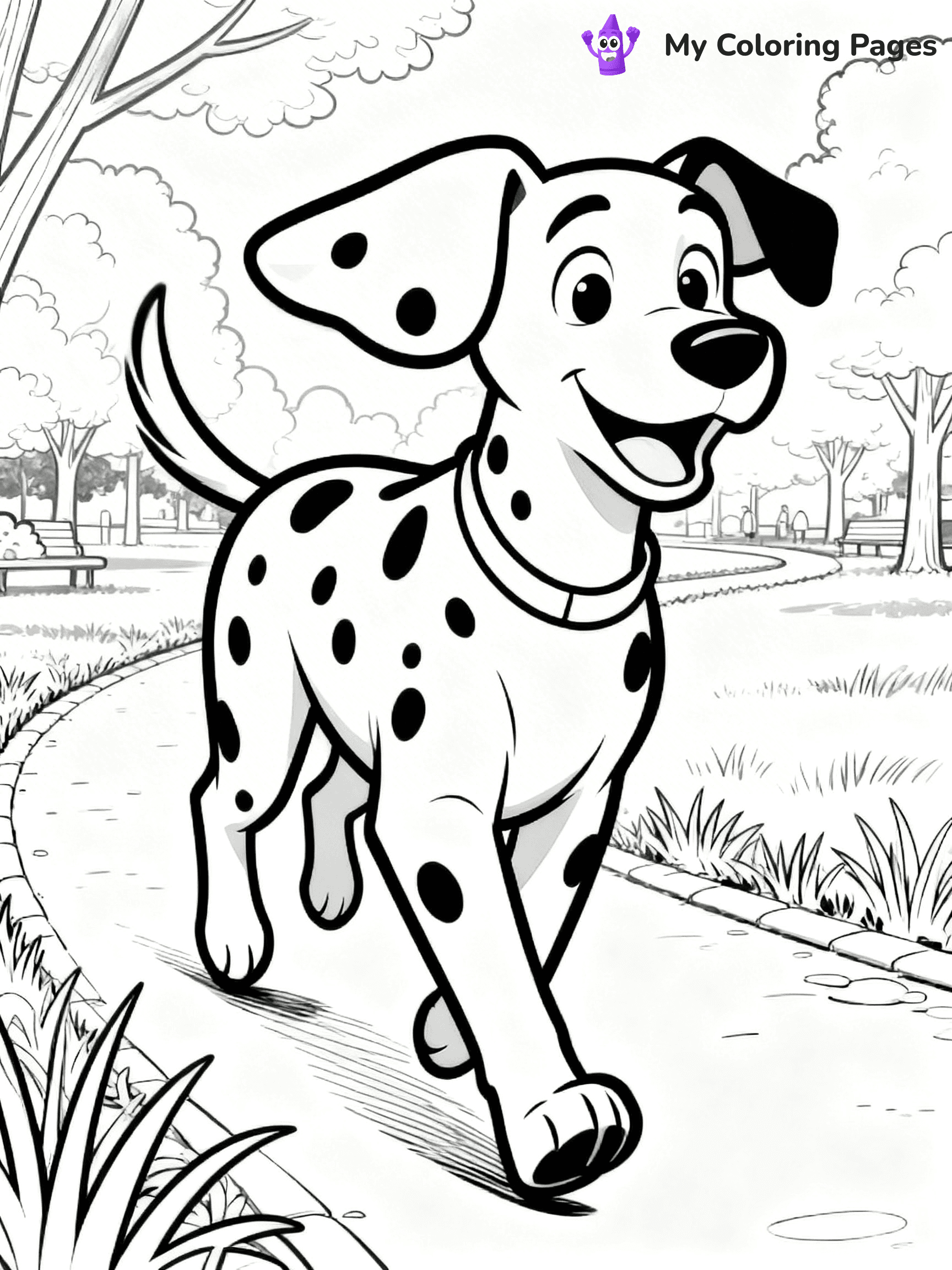 Dalmatian Coloring Pages - 39