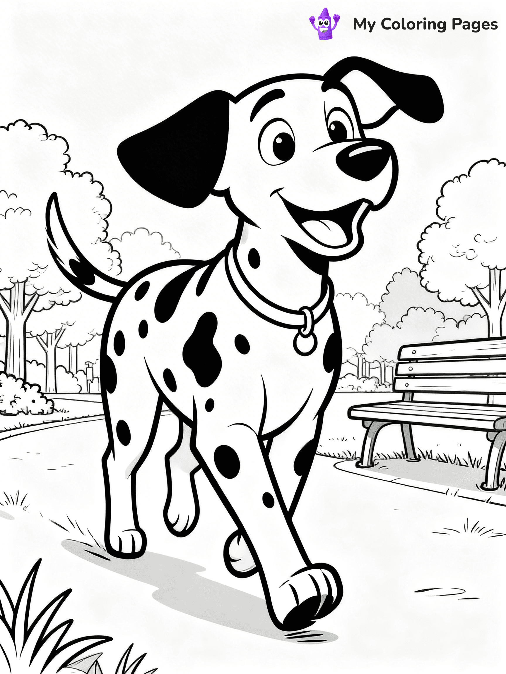 Dalmatian Coloring Pages - 38