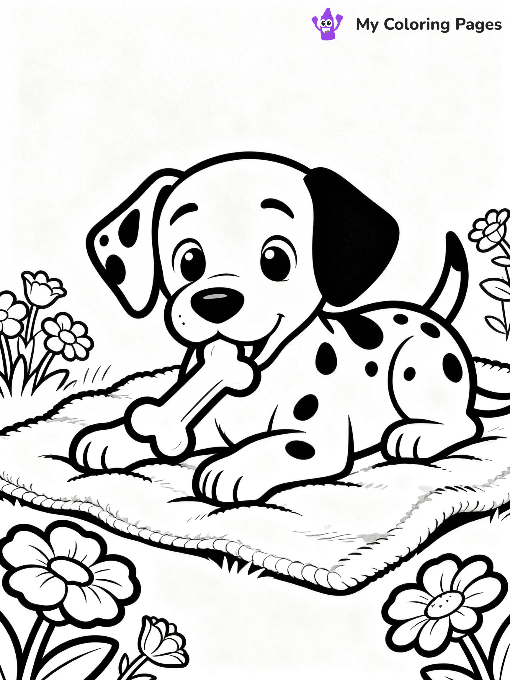Dalmatian Coloring Pages - 35