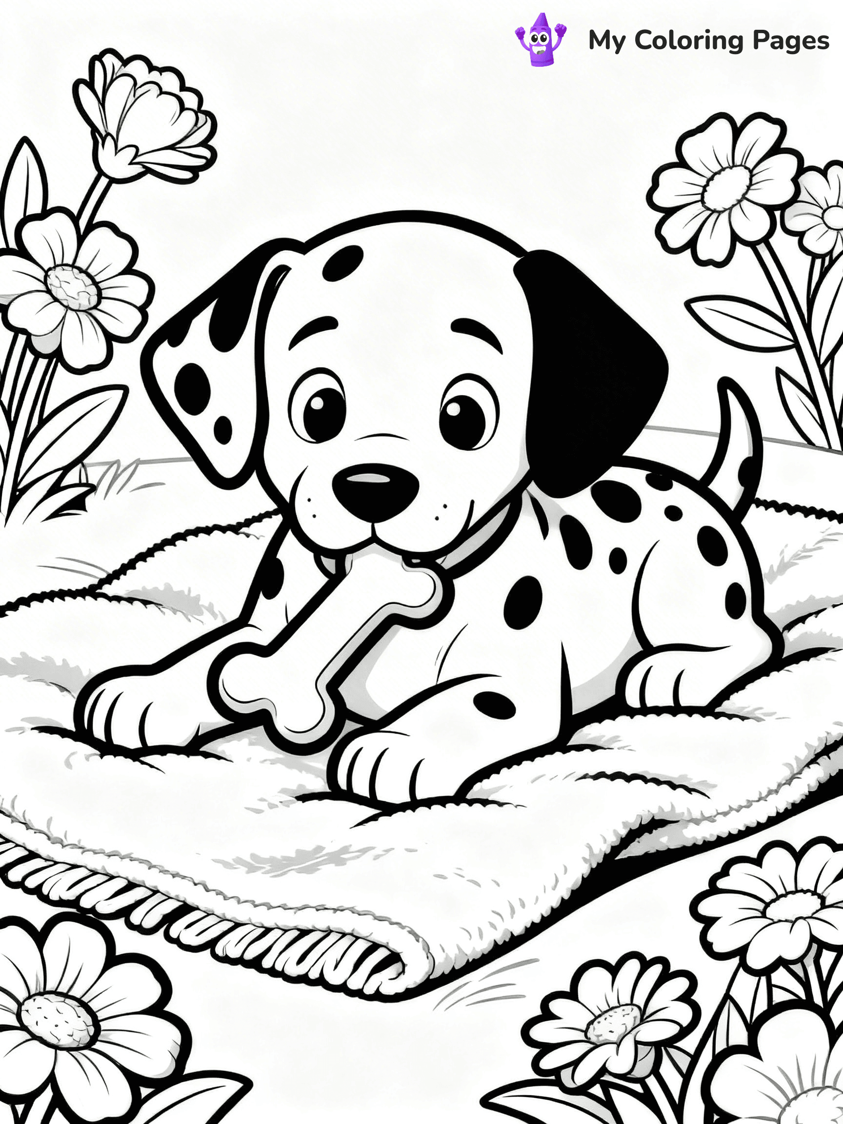 Dalmatian Coloring Pages - 34
