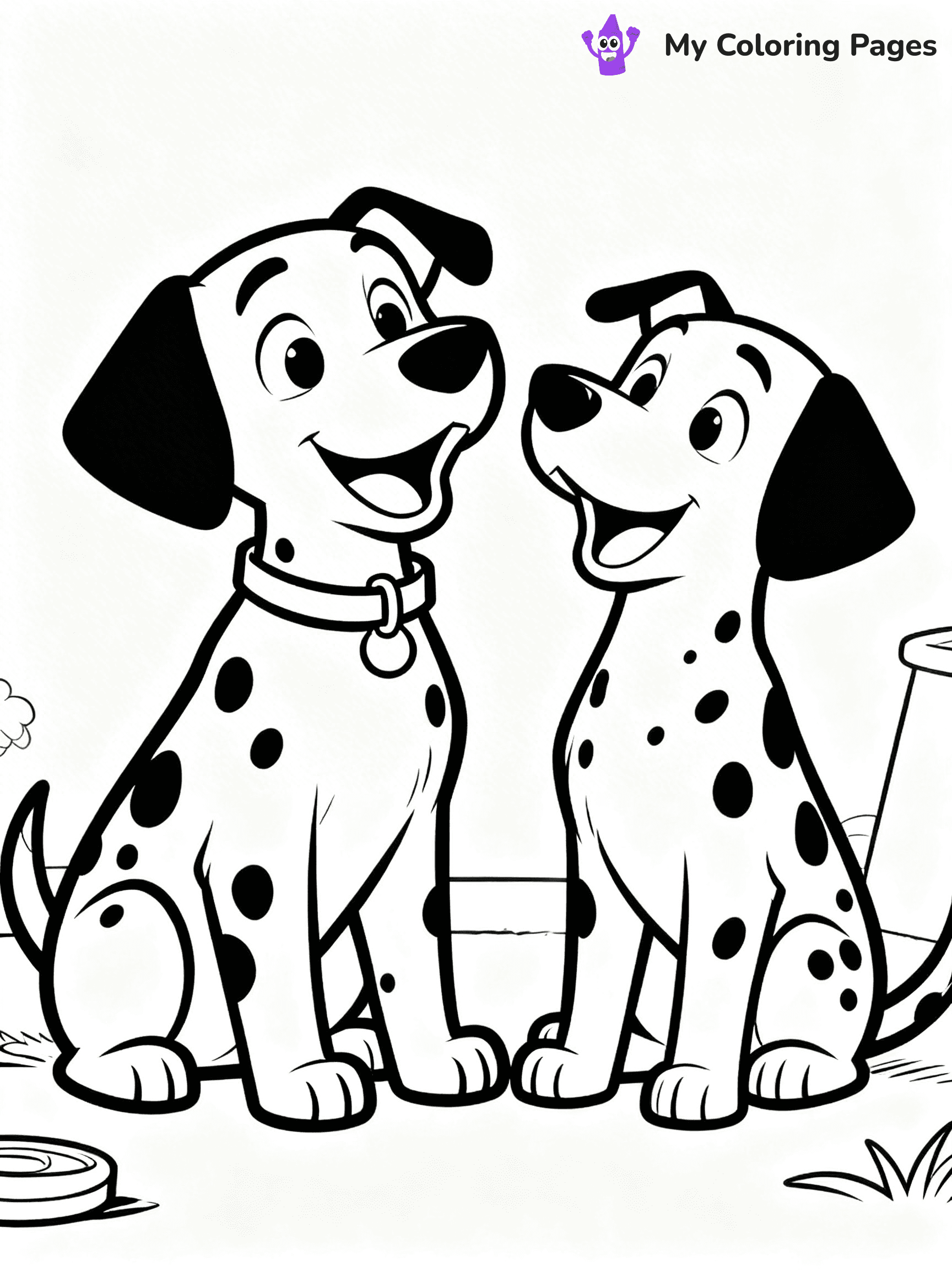 Dalmatian Coloring Pages - 23