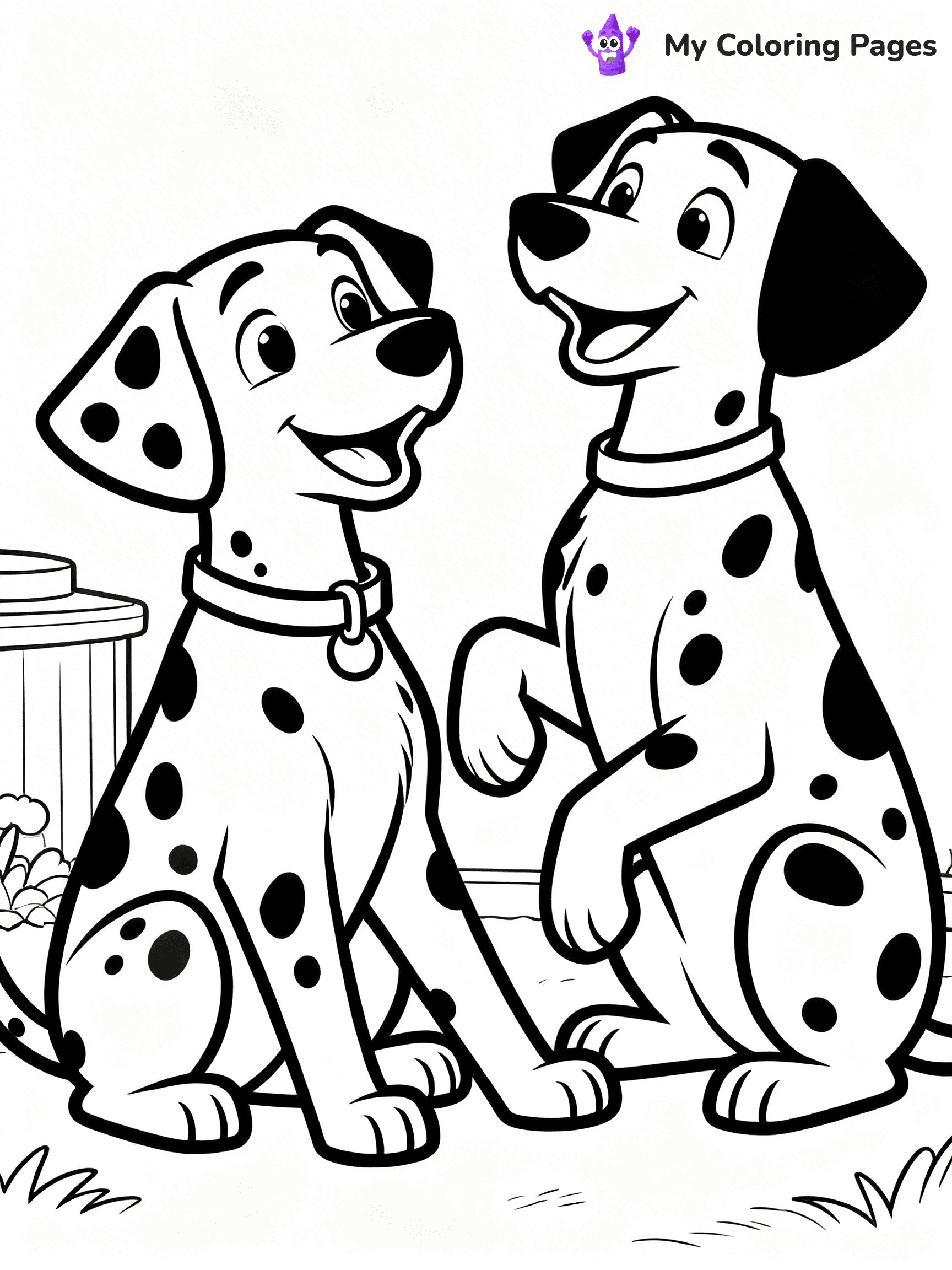 Dalmatian Coloring Pages - 19