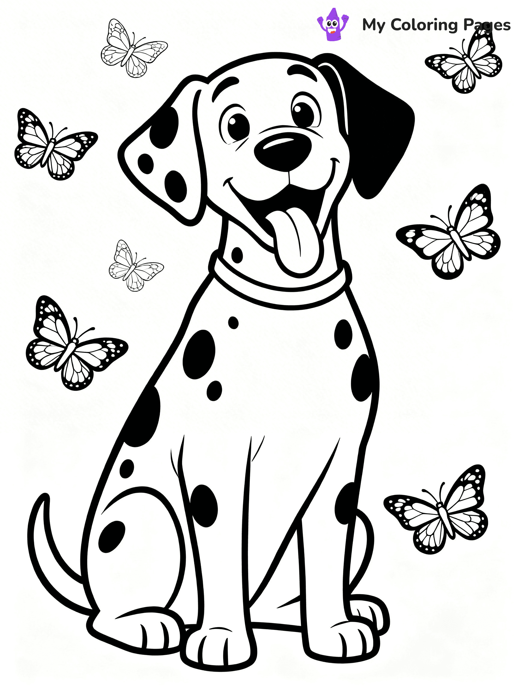 Dalmatian Coloring Pages - 12