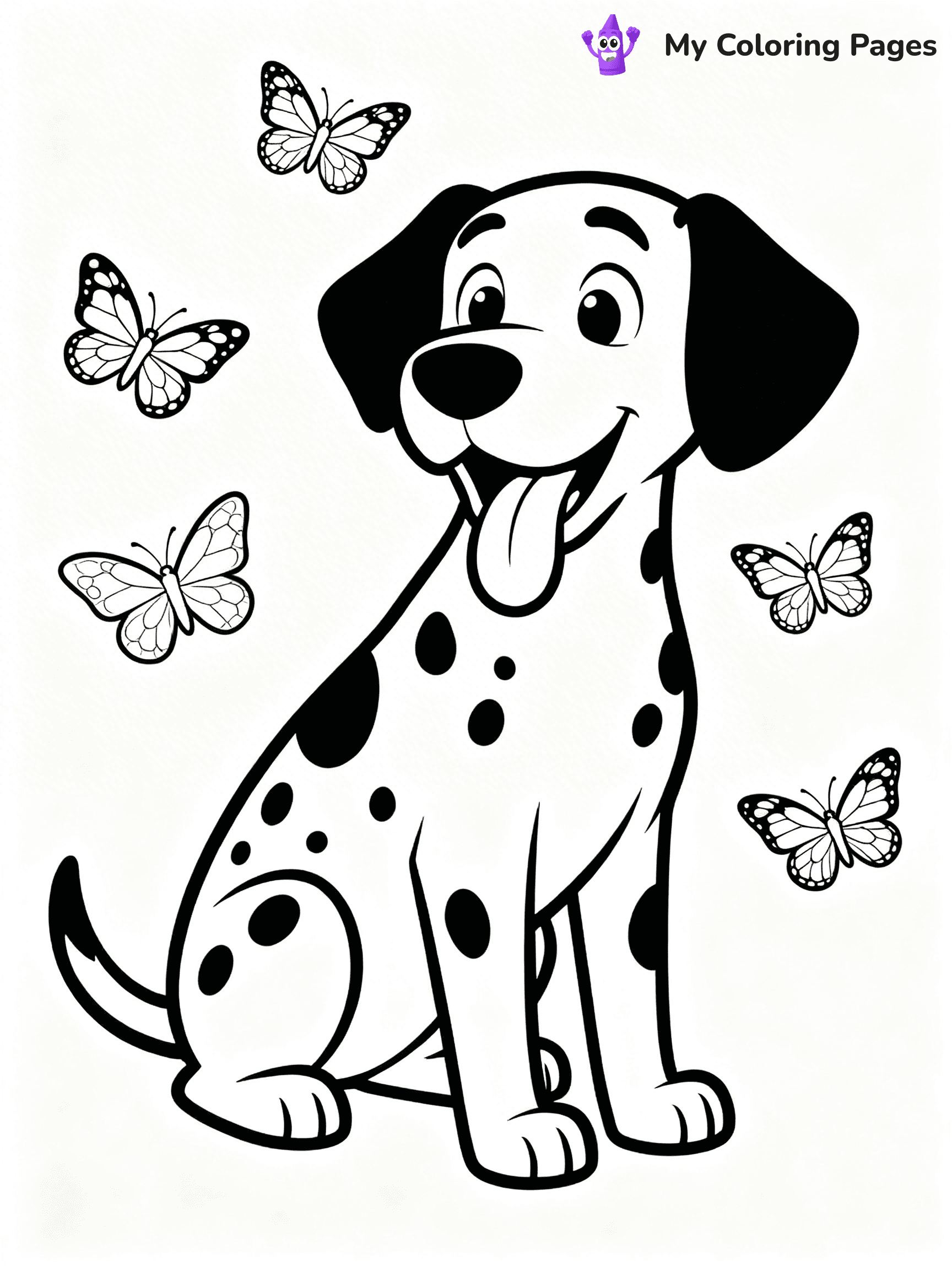 Dalmatian Coloring Pages - 11