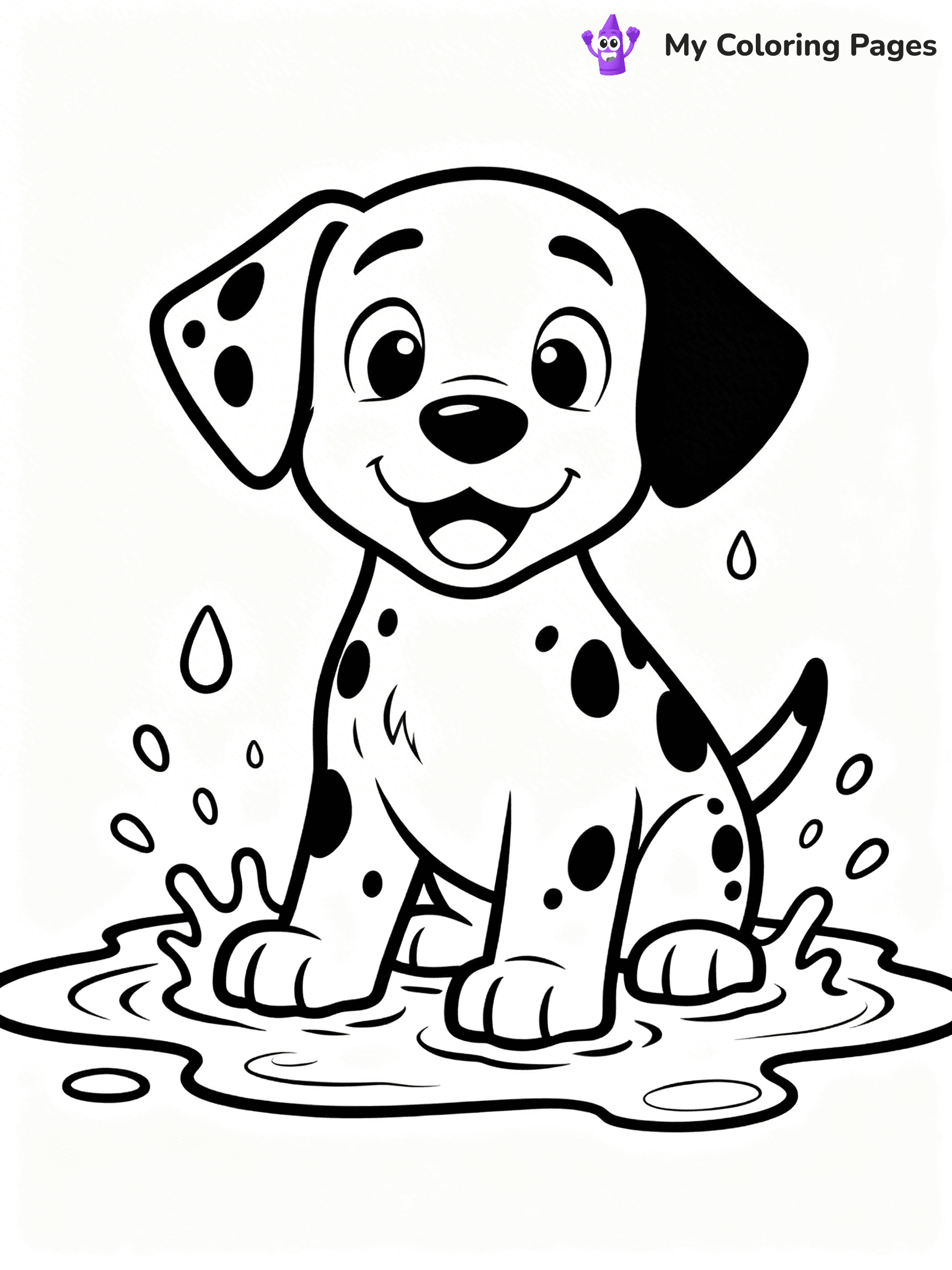Dalmatian Coloring Pages - 3