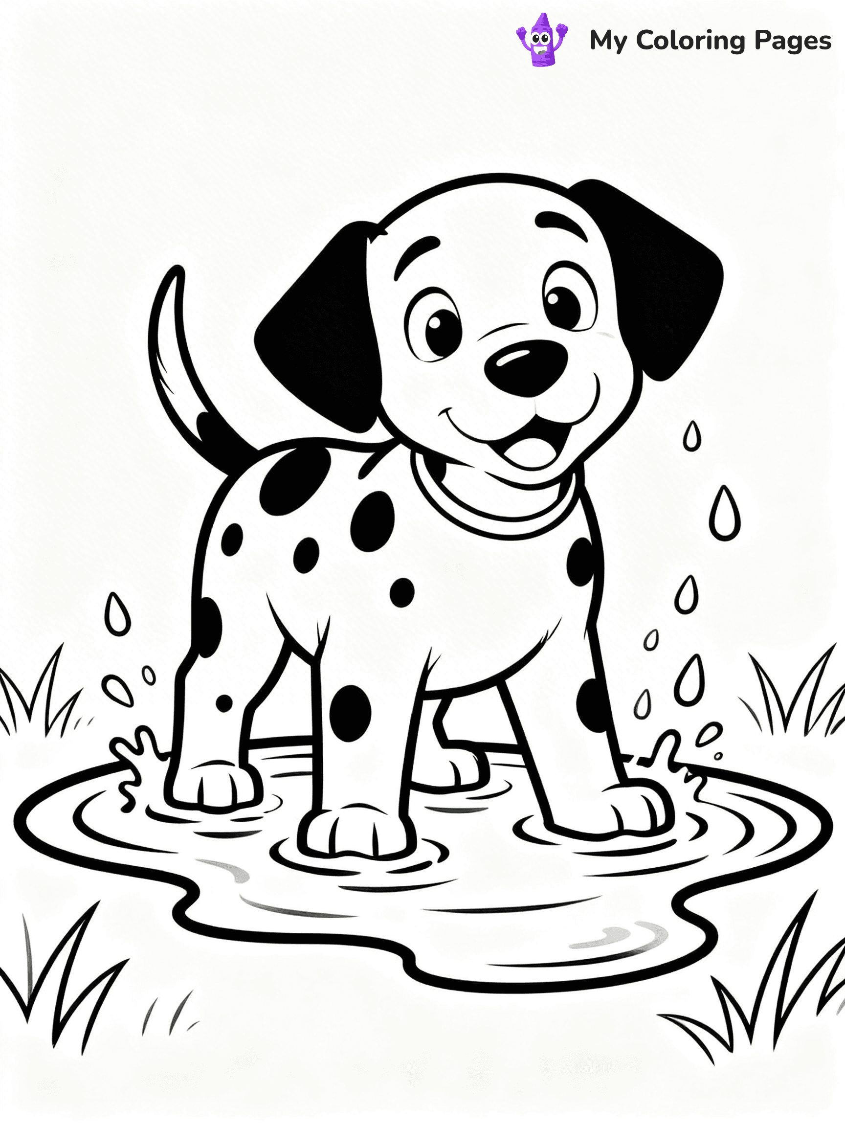 Dalmatian Coloring Pages - 2
