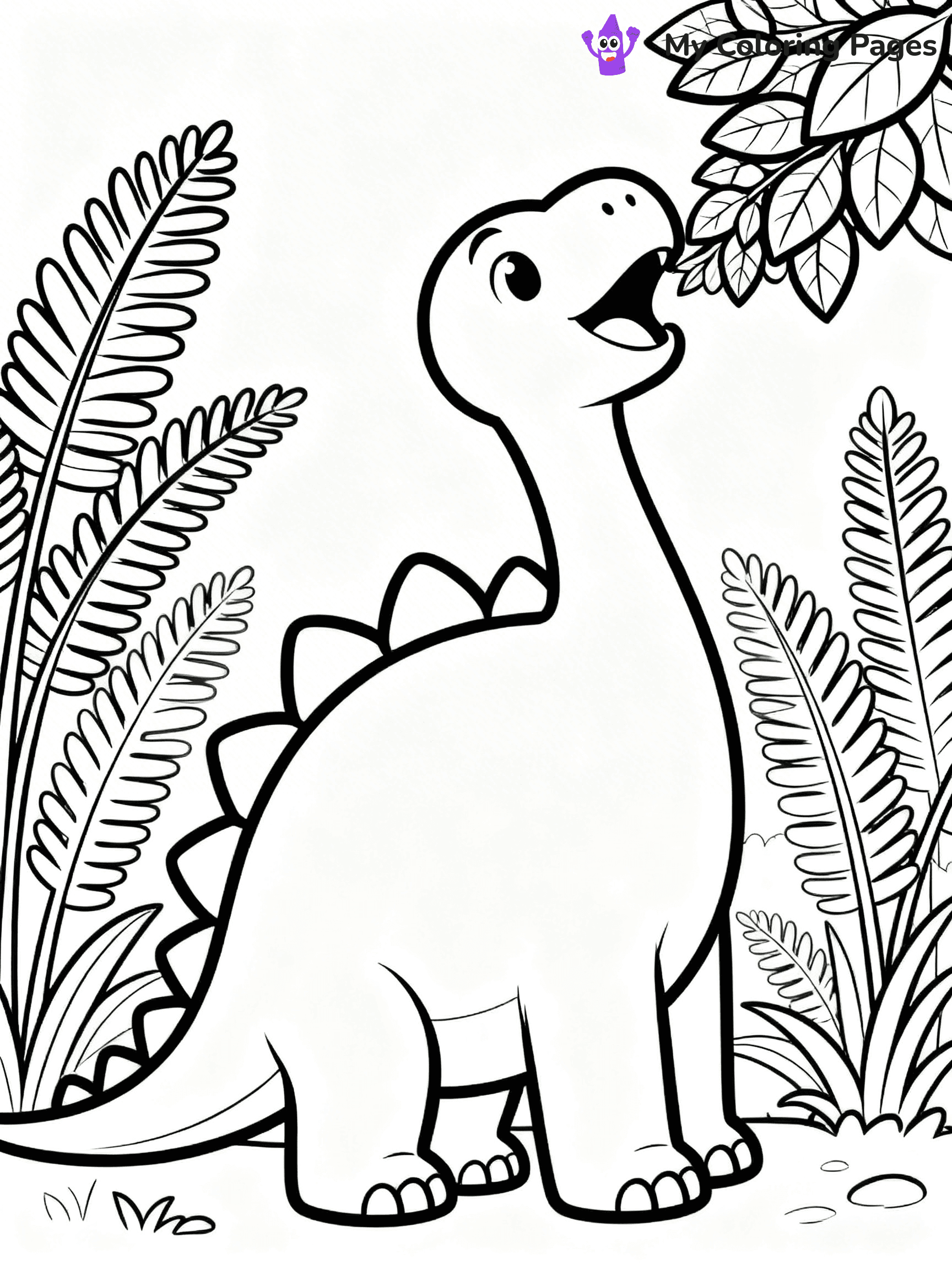 Dinosaur Coloring Pages Preschool - 43